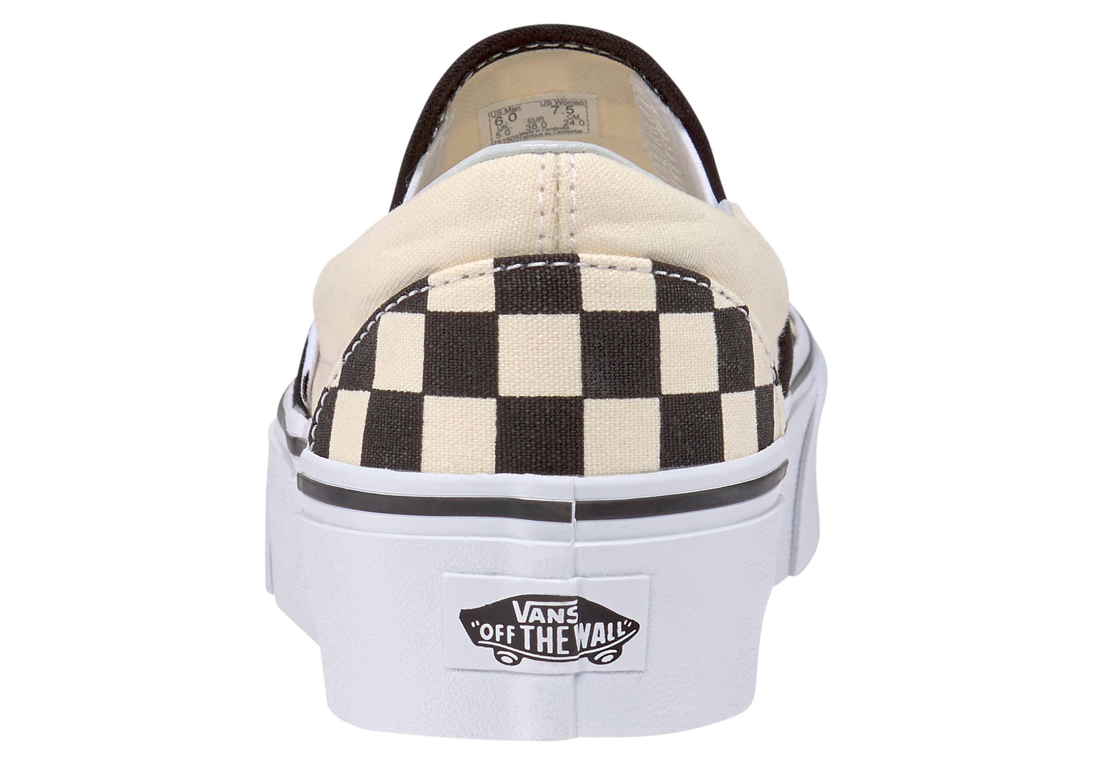 Vans UA Classic Slip-On Platform Plateausneaker aus textilem Canvas-Material