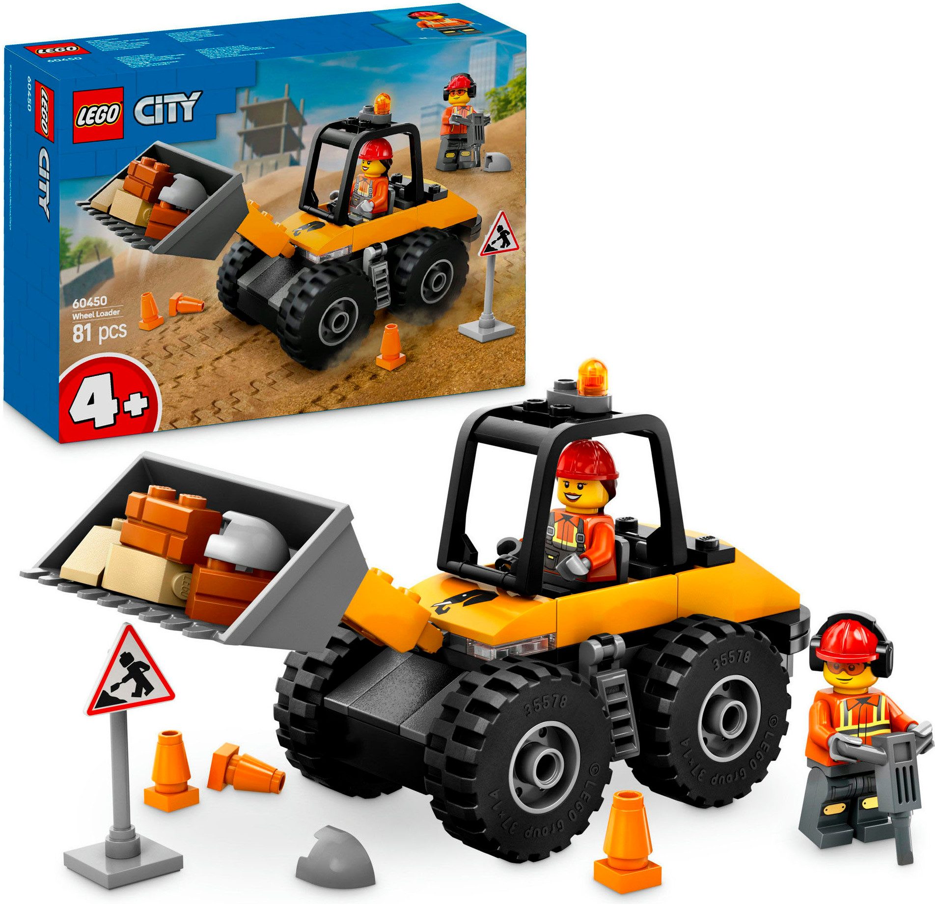 LEGO® Radlader (60450), LEGO City Konstruktionsspielsteine, (81 St), Made i günstig online kaufen