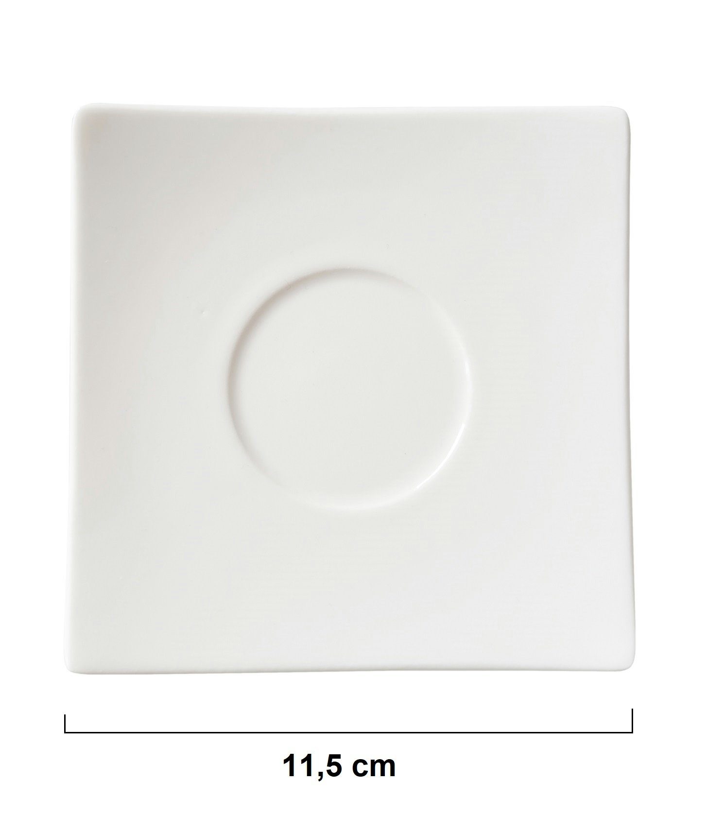 Untertasse Untertasse Provance (12 x x 12 11,5 St), Keramik 11,5 Keramik Rechteckig, cm