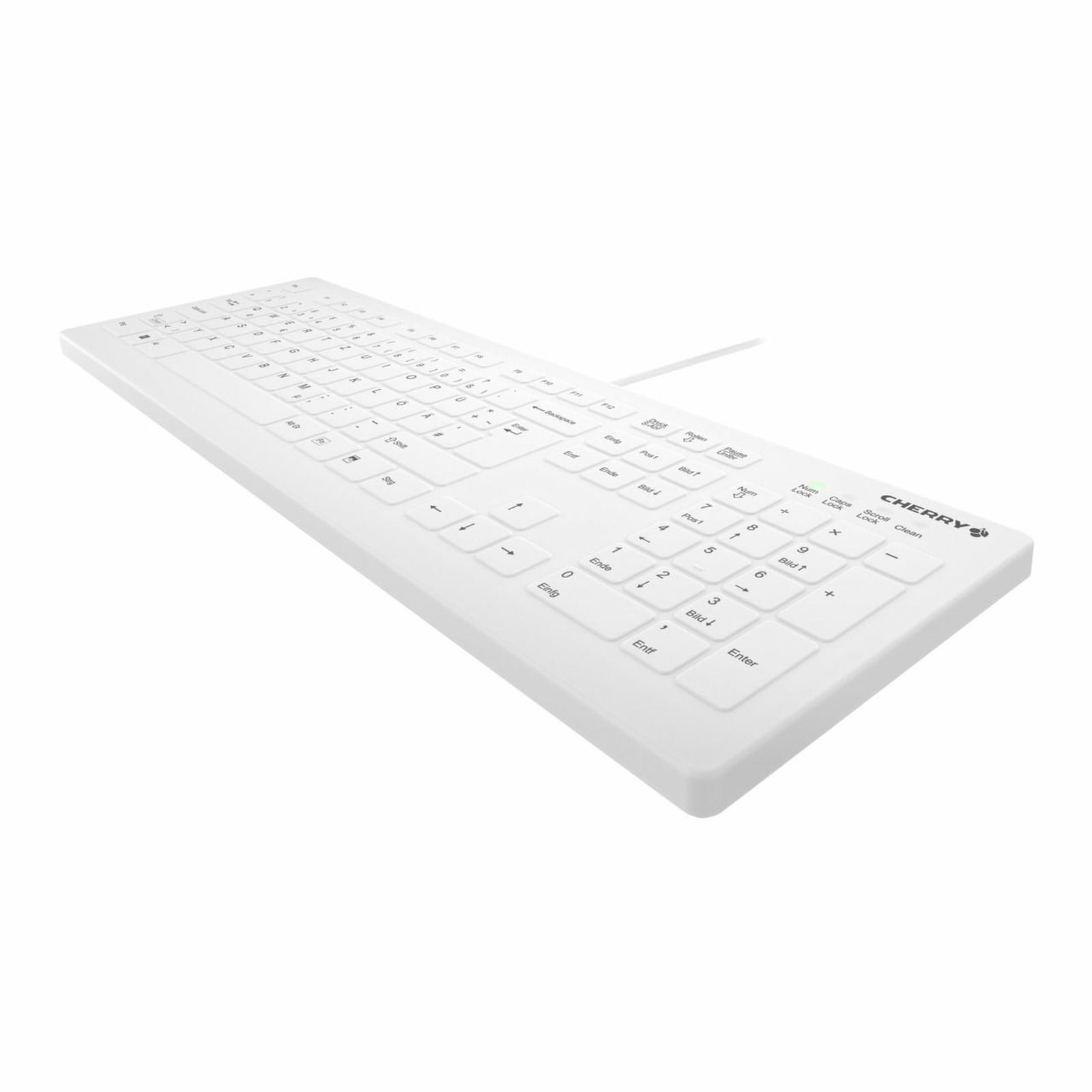 Cherry Medical Kabel AK-C8112-US-W/DE - vollversiegelt - 105 Tasten - weiß - Tastatur