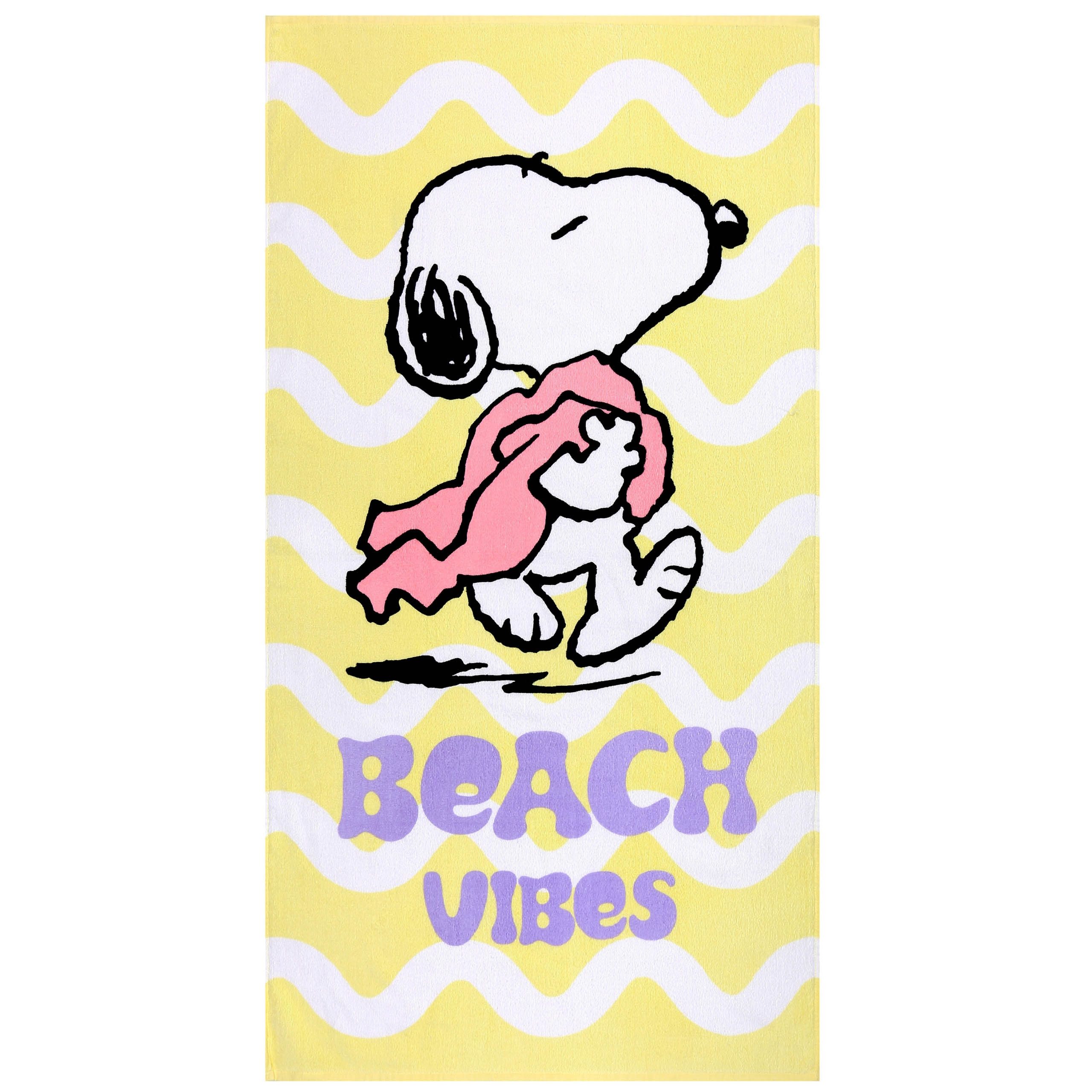 Sarcia.eu Badetücher Peanuts Snoopy Strand- und Badetuch Baumwolle 70x140 cm