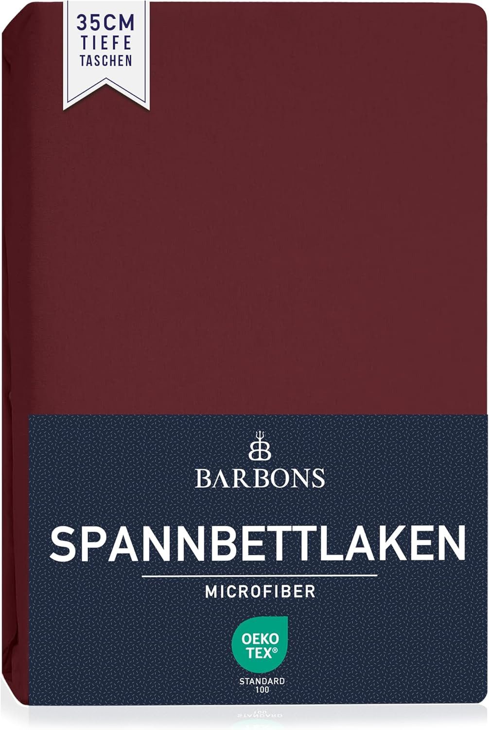 BARBONS Spannbettlaken Mikrofaser Bettlaken, 35 cm Tiefe Spannbetttuch, Gebürstete Polyester, (1 Stück), Topper – Bild 2 von 5