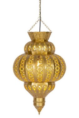 Marrakesch Orient & Mediterran Interior Deckenleuchte Orientalische Lampe Pendelleuchte Harima Gold 60cm