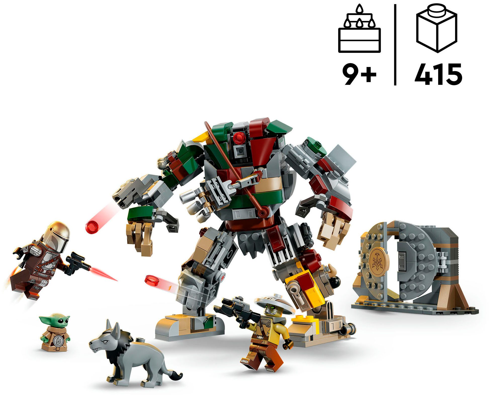 LEGO® Showdown mit dem Wächterdroiden am Huttenpalast (75451) Konstruktionsspielsteine, (415 St), LEGO Star Wars; Made in Europe