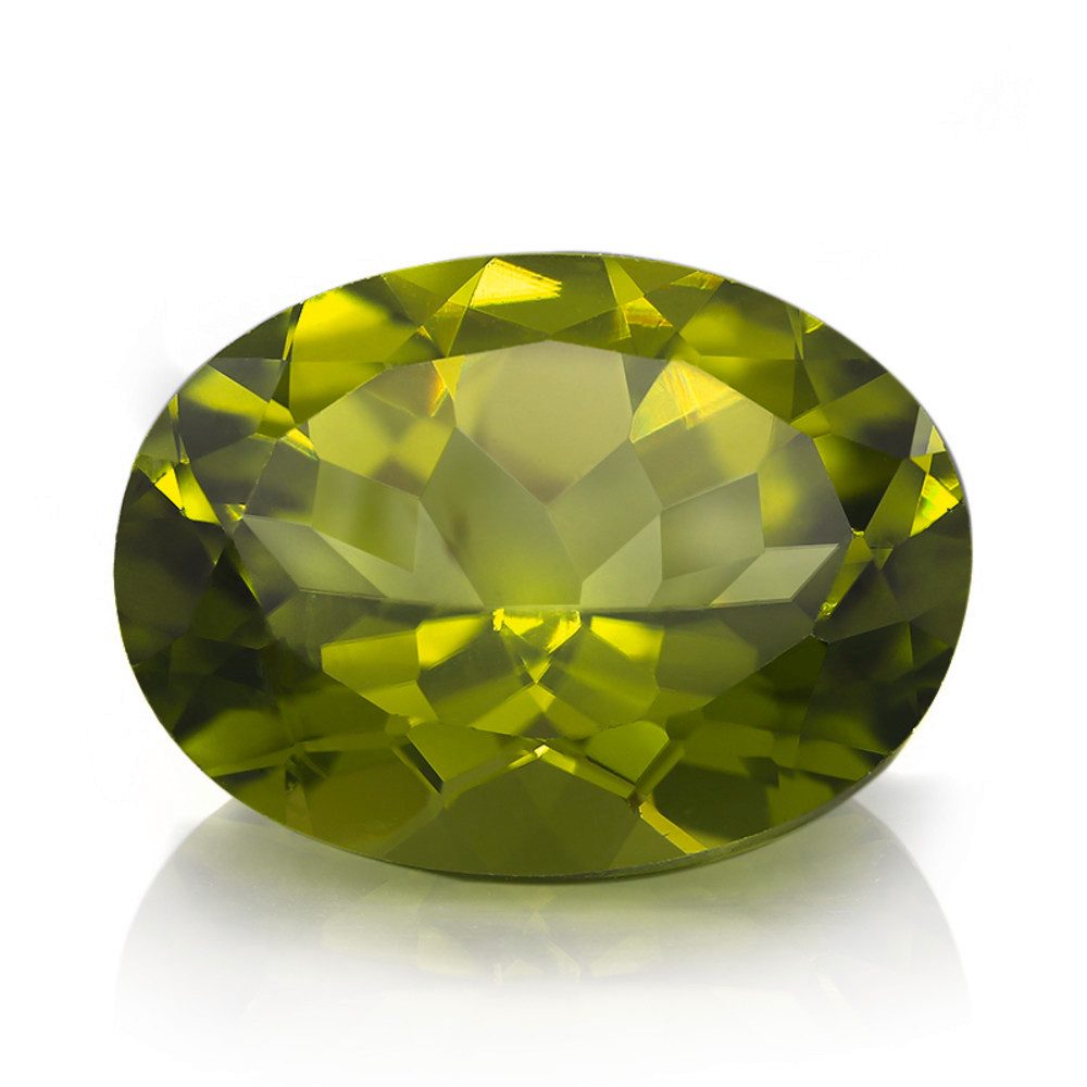Cavill Edelstein Cavill Ring aus Sterlingsilber mit 9,08 ct grünem Peridot Oval, (1-St)