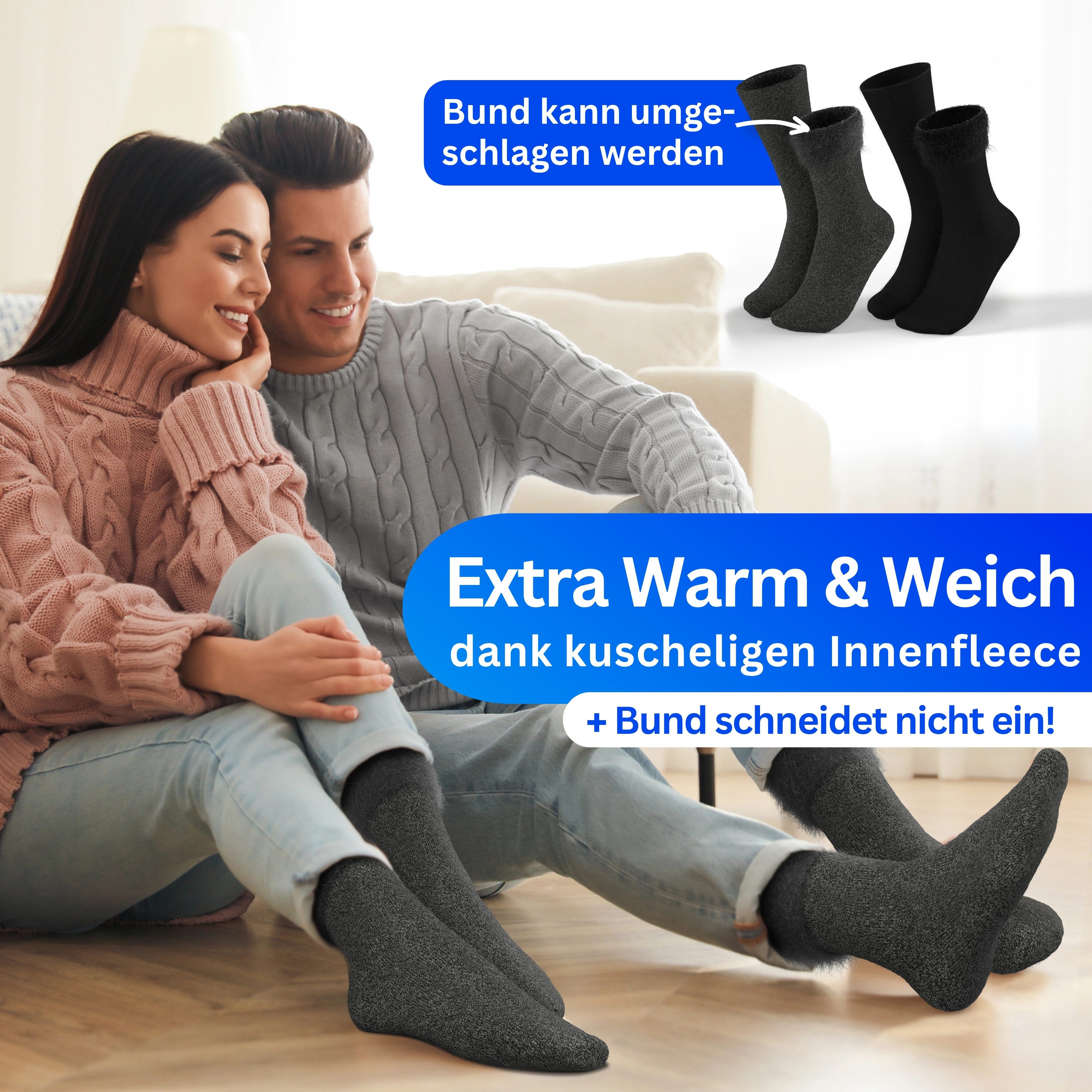 MEDOLY Thermosocken ULTRA THERMO Wintersocken (6 Paar) mit extra warmen Innenfleece