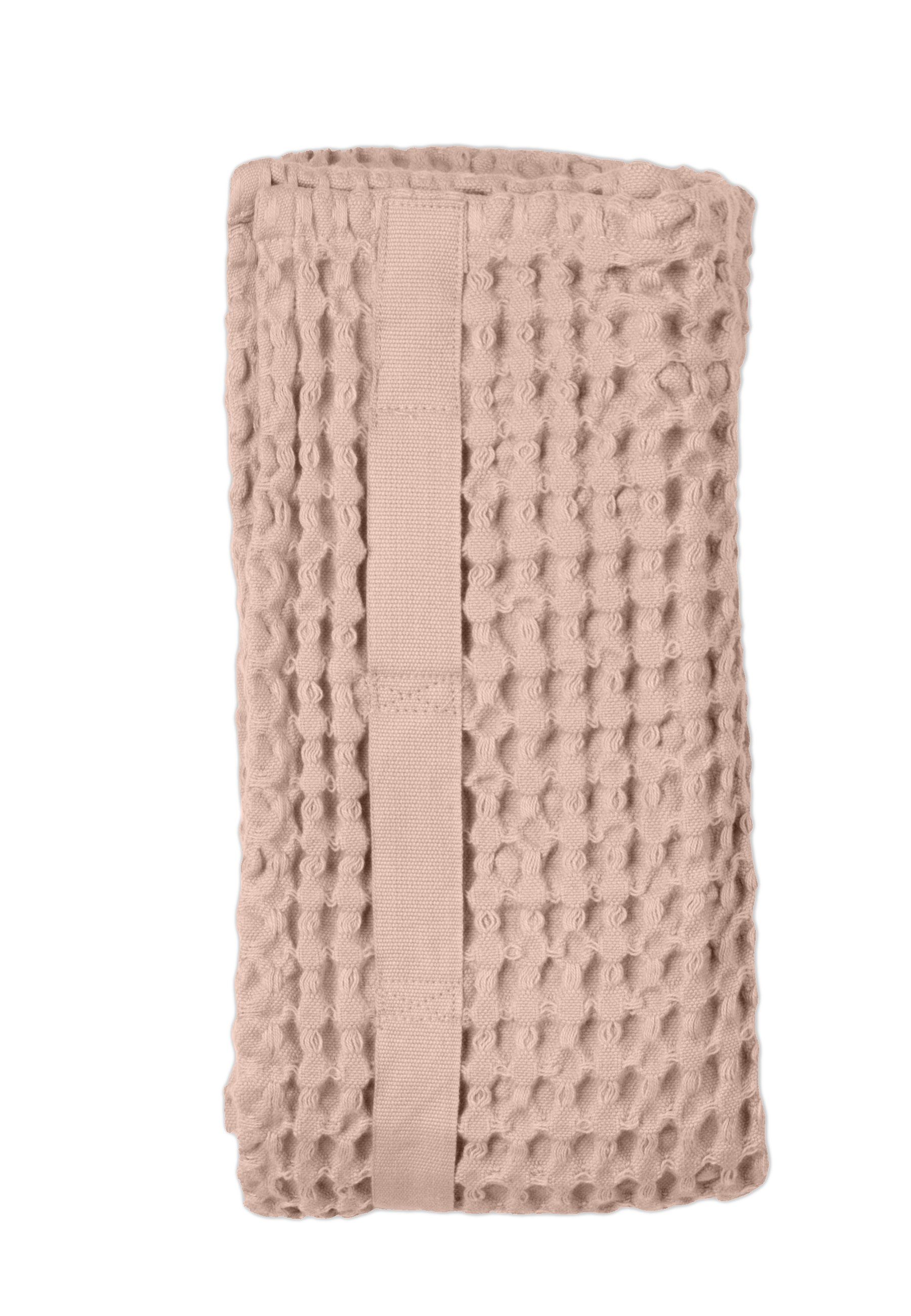 The Organic Company Handtuch Bio-Baumwolle Towel, Rose Hand pastellrosa GOTS Big - Waffelpique, Pale zertifizierte Waffle