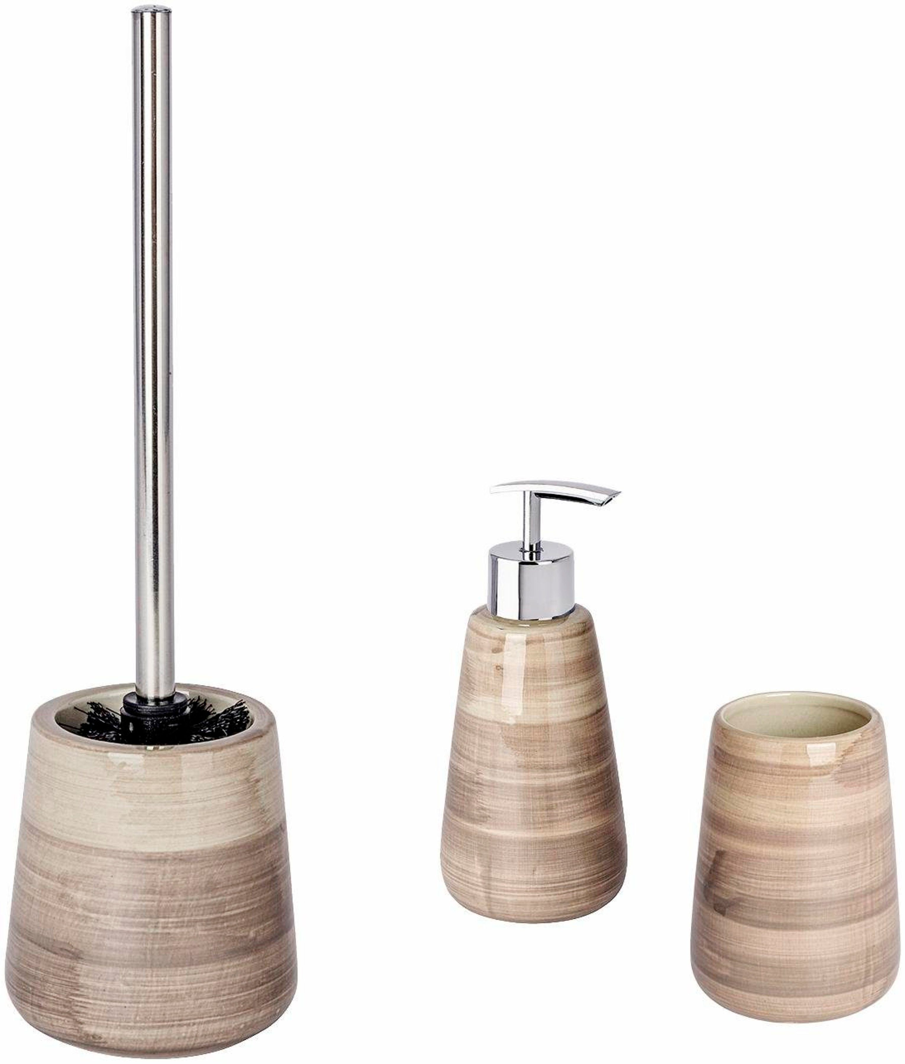WENKO Badaccessoires-Sets »Pottery«, Set, 3 tlg. | OTTO