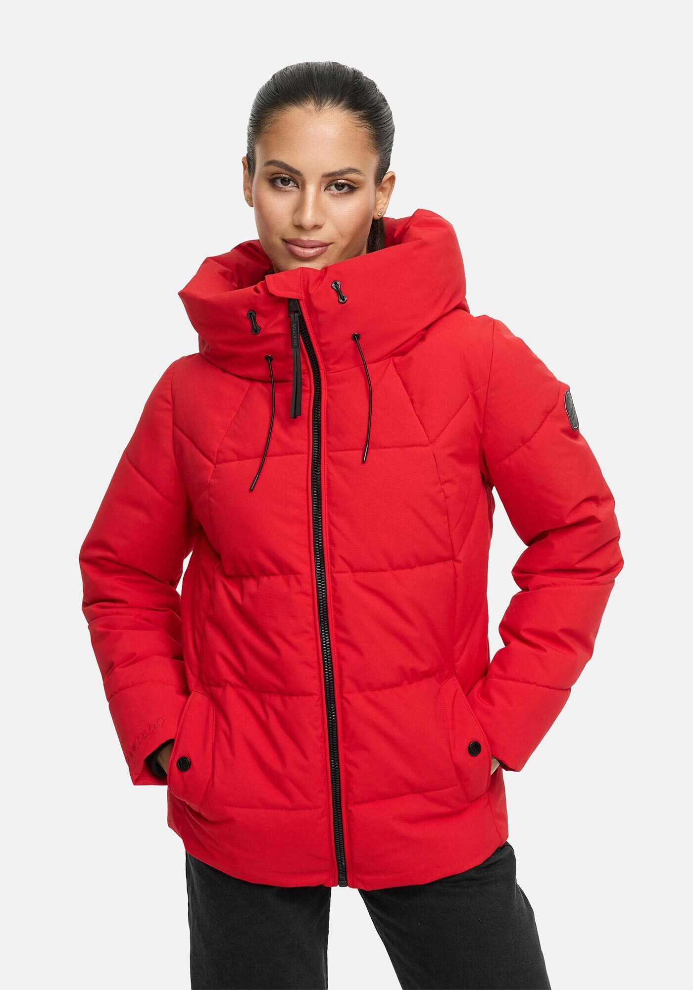 Marikoo Winterjacke Kuscheltatze mit wärmendem Innenfutter und extra hohem Kragen