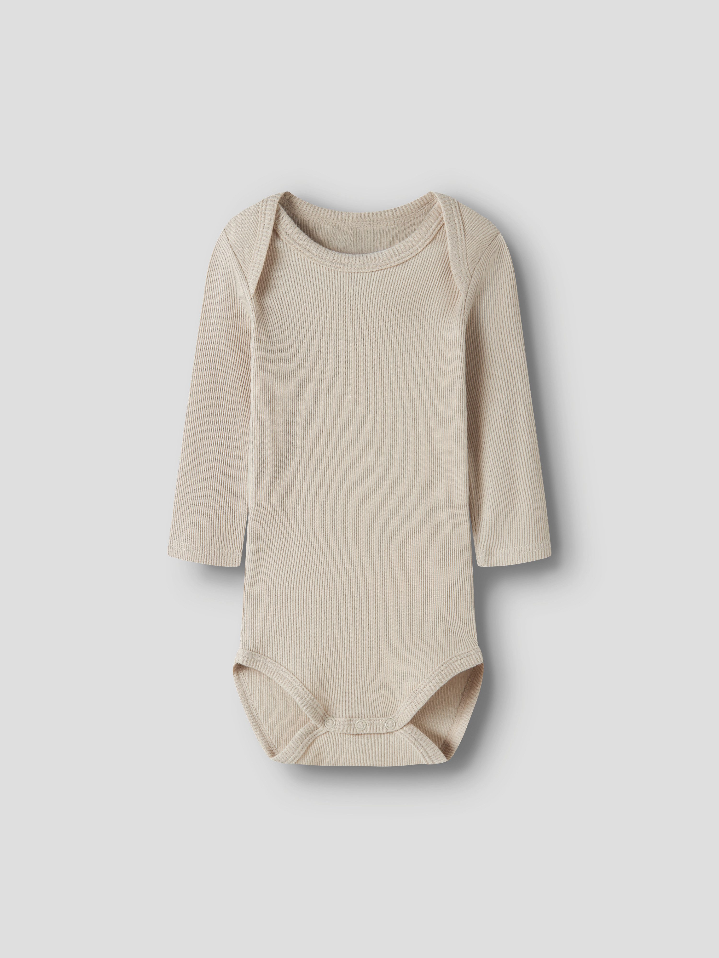 Name It Langarmbody NBNBODY für Mädchen und Jungen mit Rippstruktur und Komfort (Packung, 5-tlg) unifarben, casual, regular fit, Baumwolle, Rundhals