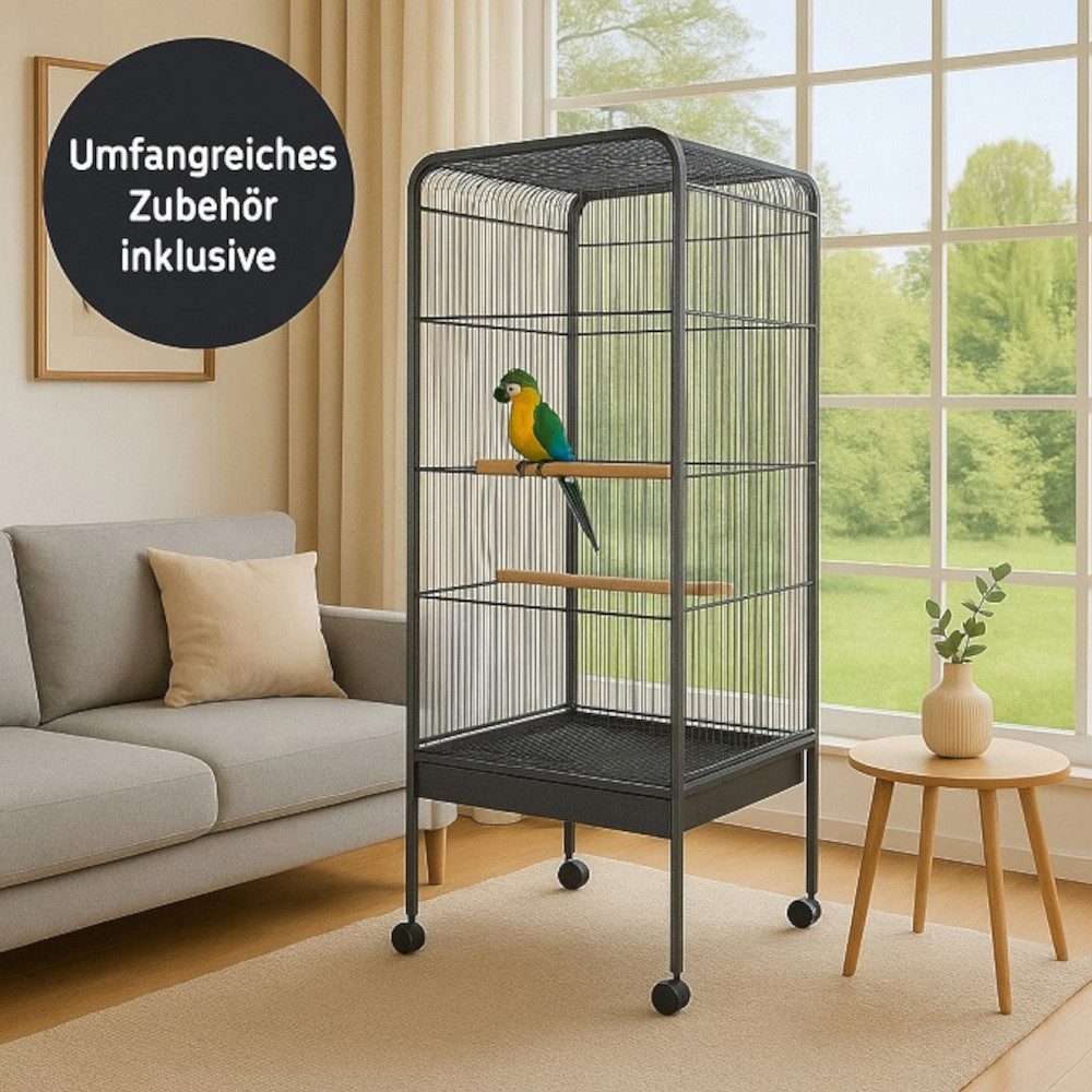 BruKa Vogelkäfig Vogelvoliere MEGA XXL Vogelkäfig Metall Voliere Vogelhaus, günstig online kaufen