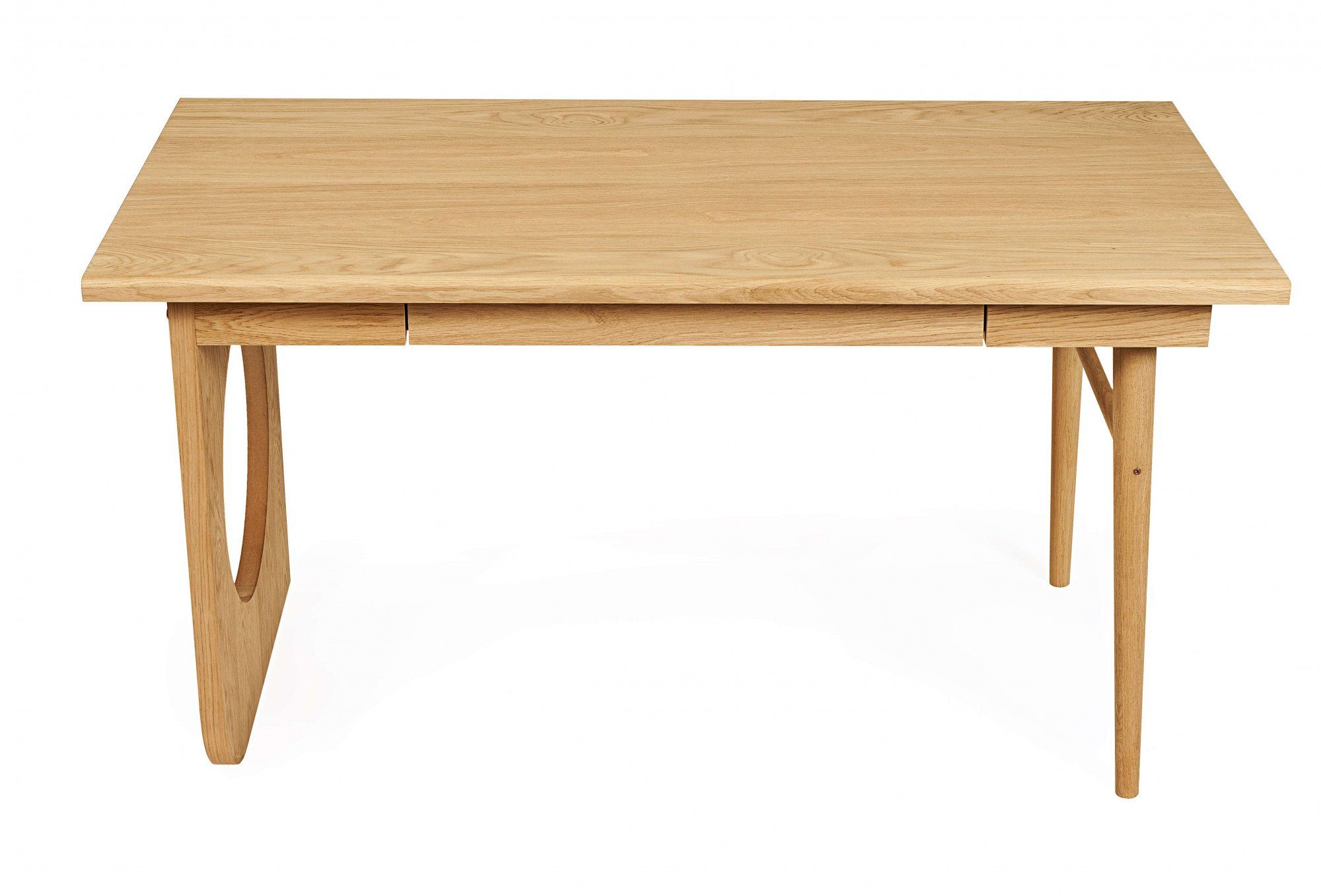 Woodman Schreibtisch Bau, besonderes Design, Breite 140 cm, FSC®-zertifiziert