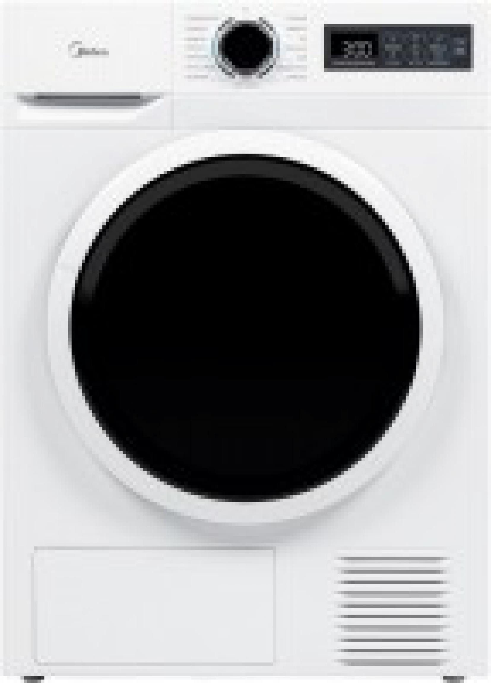 Midea Wärmepumpentrockner MD110H80B-D MD110H80B-D, Sensor-Trocknung