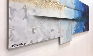 WandbilderXXL Gemälde Caught Wave 180 x 80 cm, Abstraktes Gemälde, handgemaltes Unikat