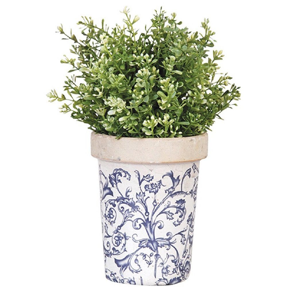 Linoows Pflanzkübel Blumentopf, Pflanzen Topf, Pflanztopf mit Barockmuster