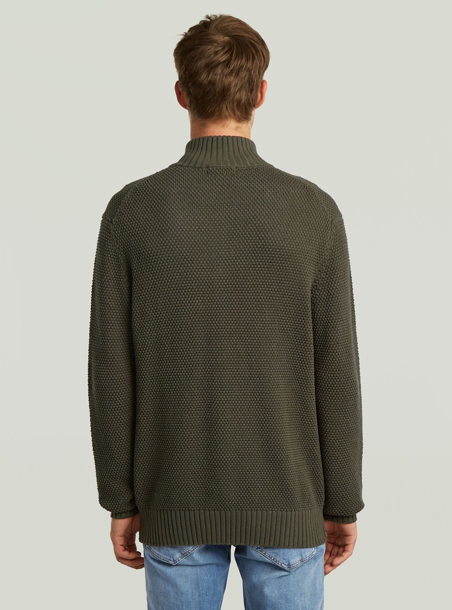 G-STAR Longpullover Honey Comb Structure Skipper Knit