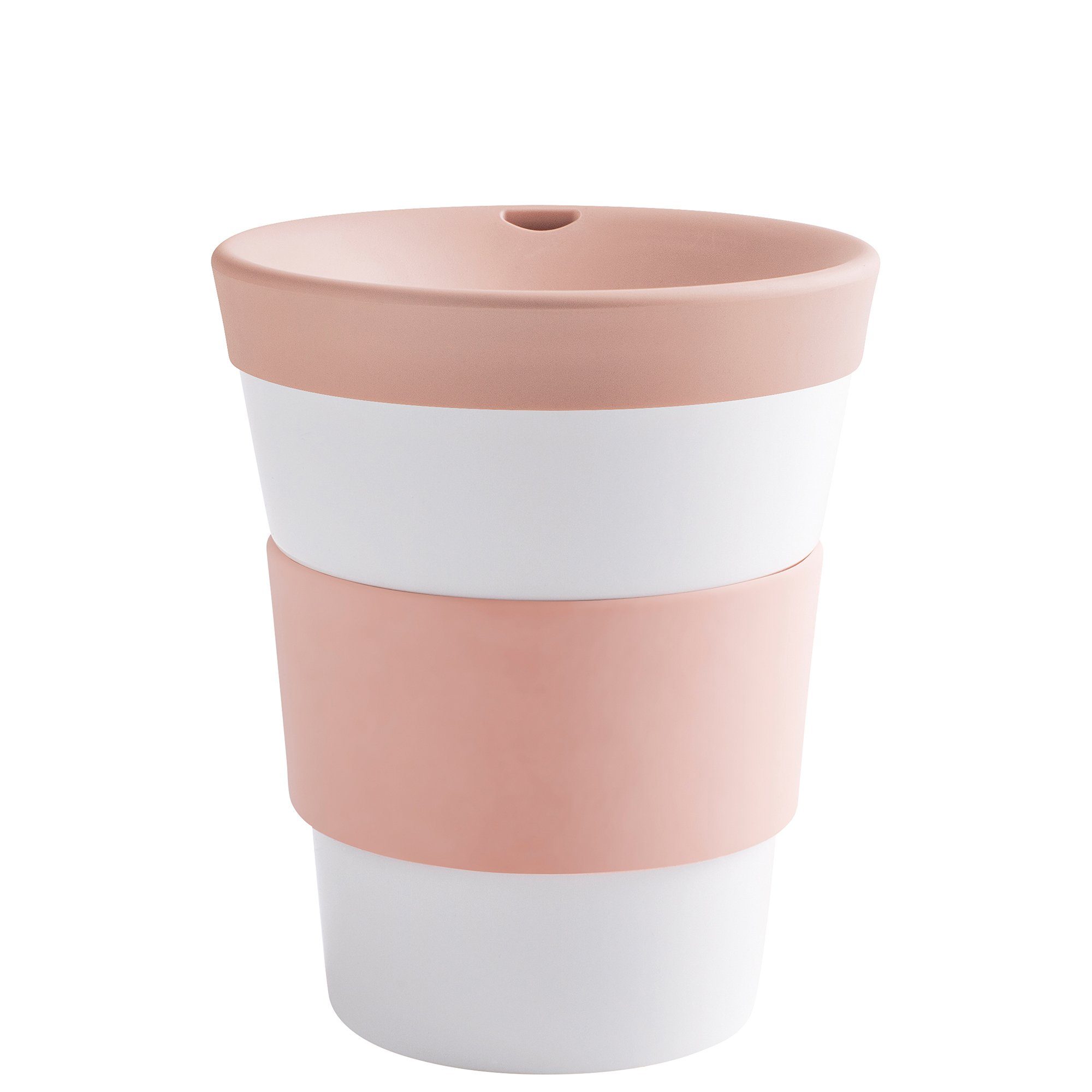 Kahla Coffee-to-go-Becher Cupit Becher + Trinkdeckel, Porzellan, Made in Germany pastel rose