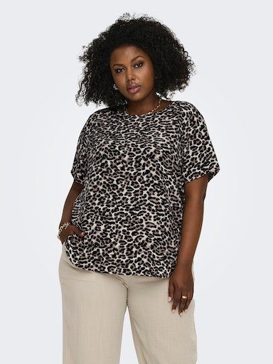 ONLY CARMAKOMA Shirtbluse CARVICA SS TOP WVN NOOS Materialmix, regular fit günstig online kaufen