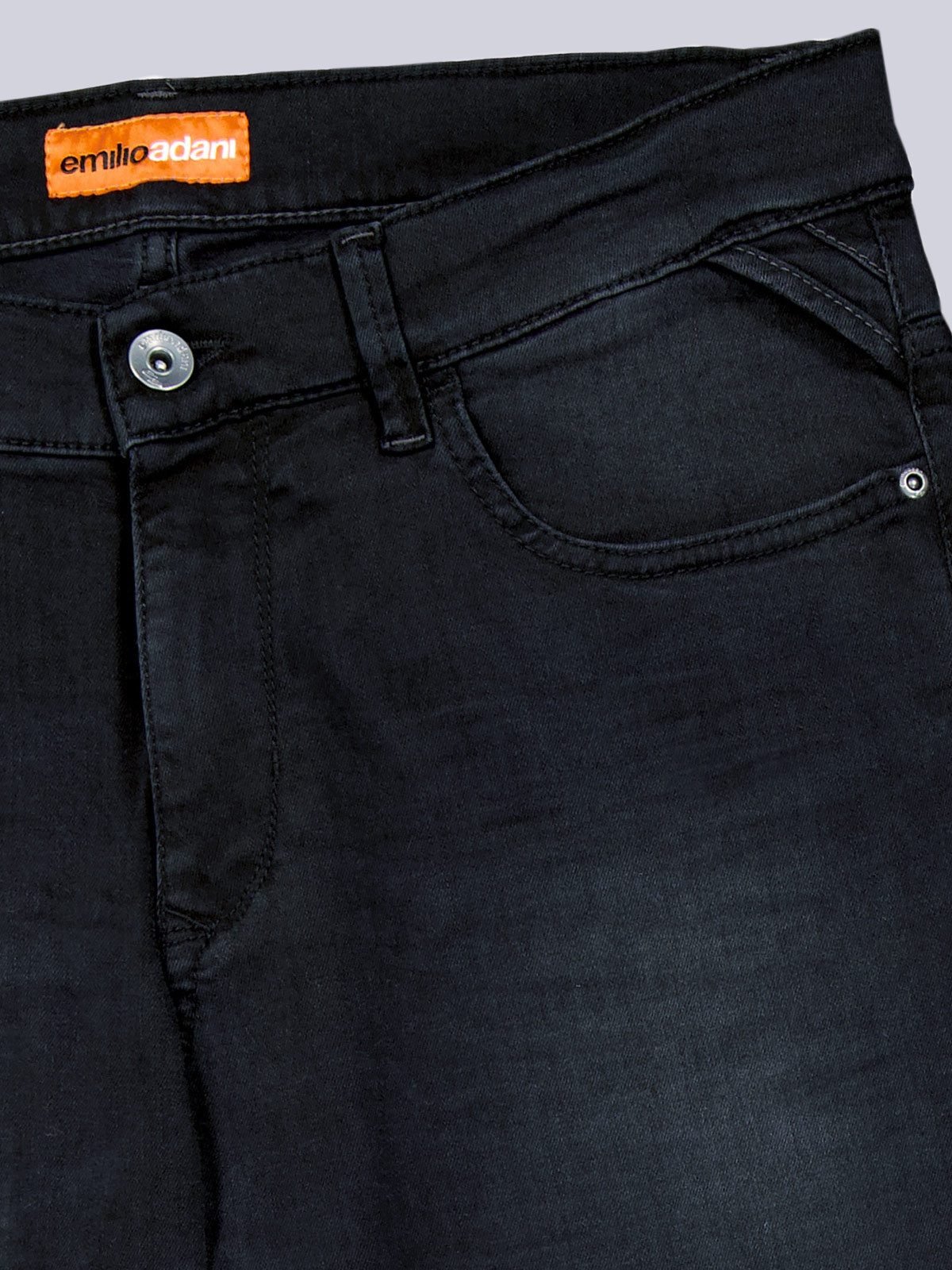 emilio adani Stretch-Jeans Herren Super-Stretch-Jeans slim fit, Anthrazit