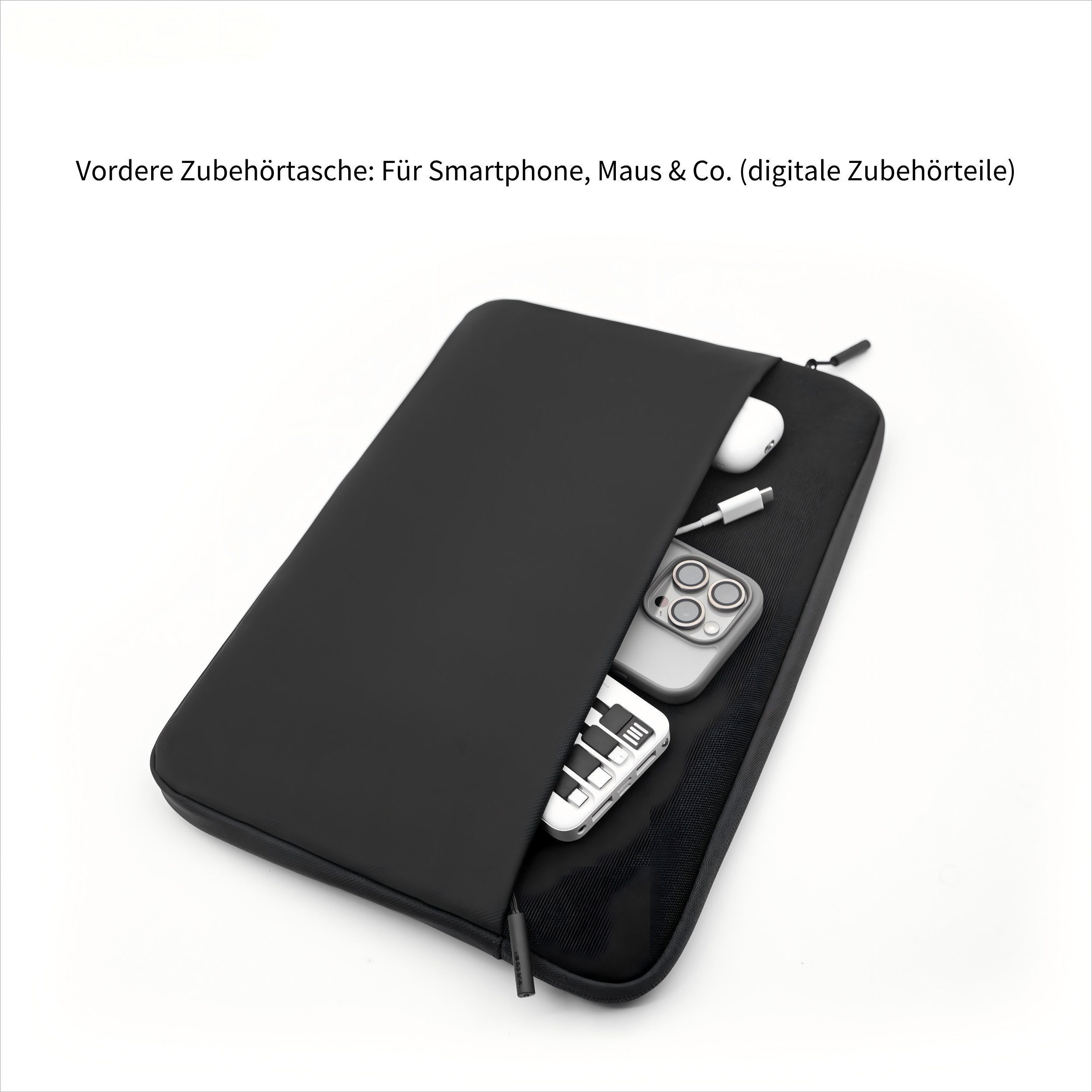 mutural Laptop-Hülle Mehrfunktionale Laptop-Hülle für 13–14-Zoll-Laptops 13-14-Zoll, wasserdichtes