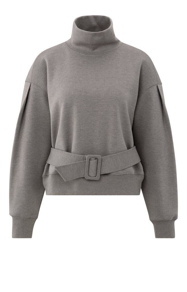 YAYA Sweatshirt Sweatshirt mit Gürtel günstig online kaufen