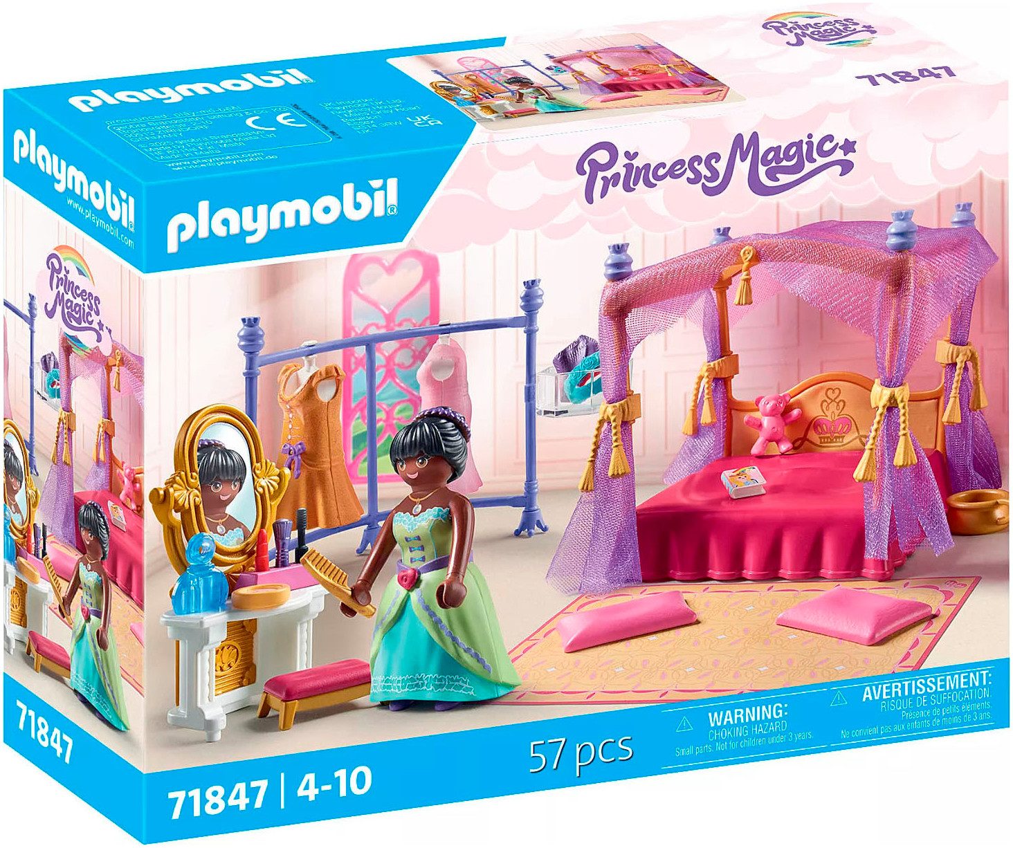Playmobil® Prinzessinnen-Schlafzimmer mit Ankleide (71847), Princess günstig online kaufen