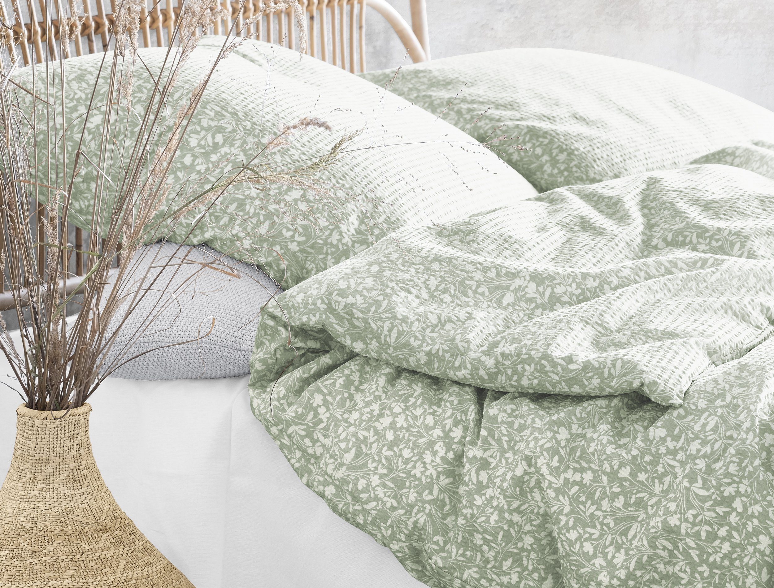 Bettwäsche Irisette Easy SoftSeersucker Bettwäsche 135x200 Blümchen