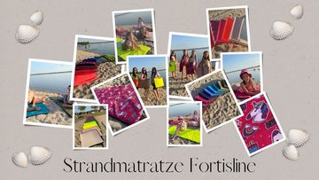 Klappmatratze Strandmatte Strand Matratze Tragetasche Campingdecke Freibad, FORTISLINE