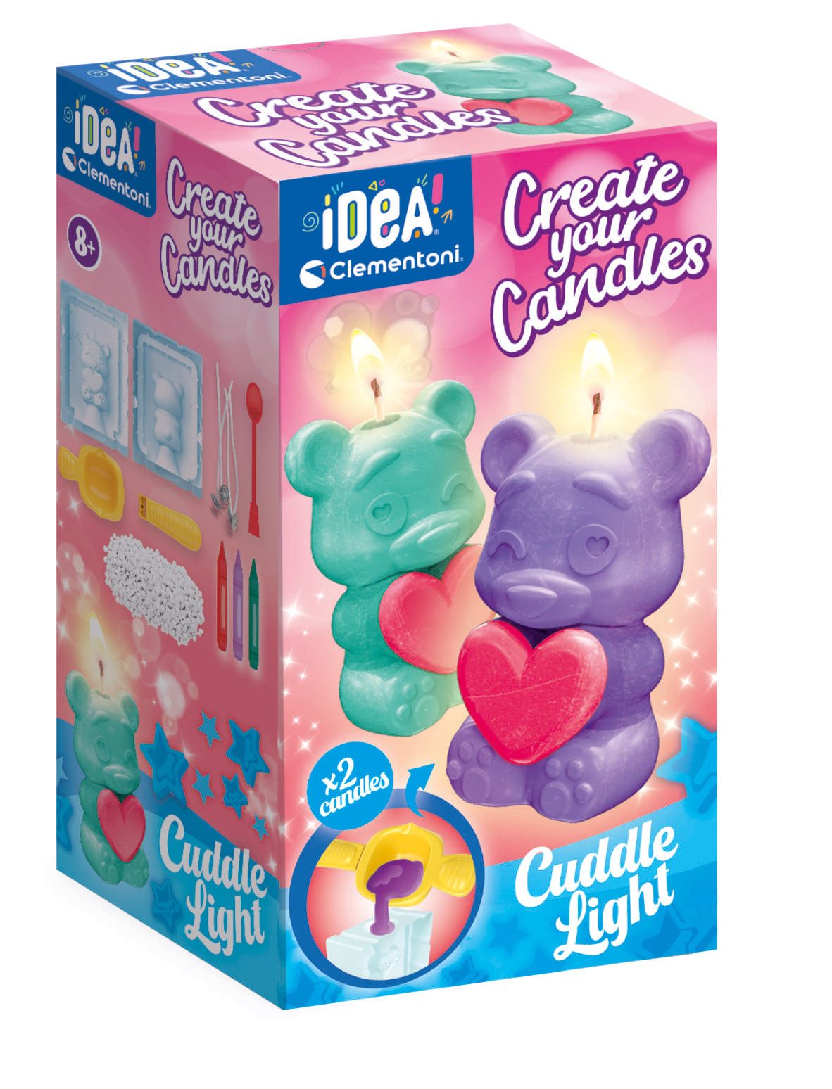 Clementoni® Kreativset Idea, Deine Kerzen-Kreationen - Bär, Made in Europe
