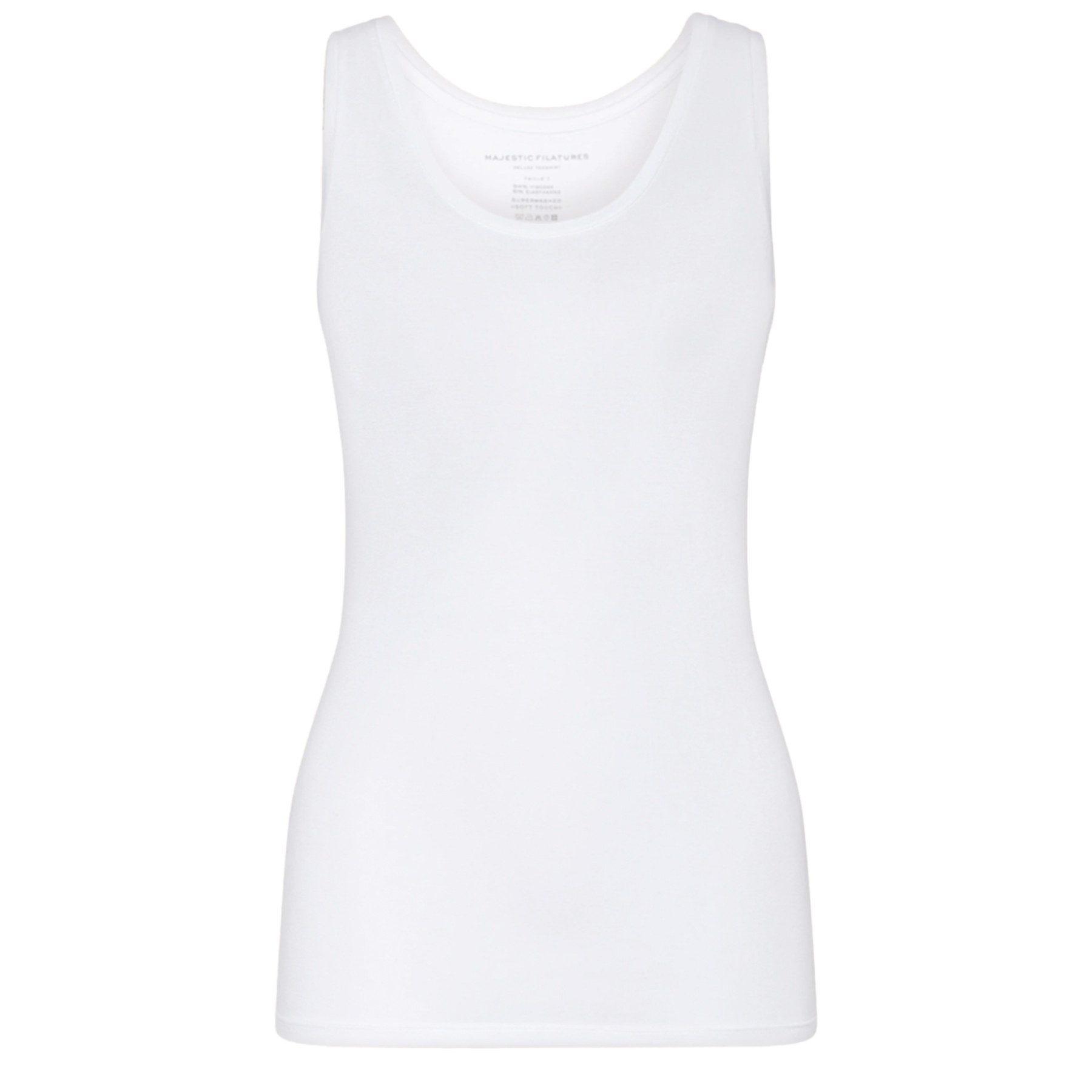 MAJESTIC FILATURES Shirttop MAJESTIC FILATURES Top aus Viskose - Blanc