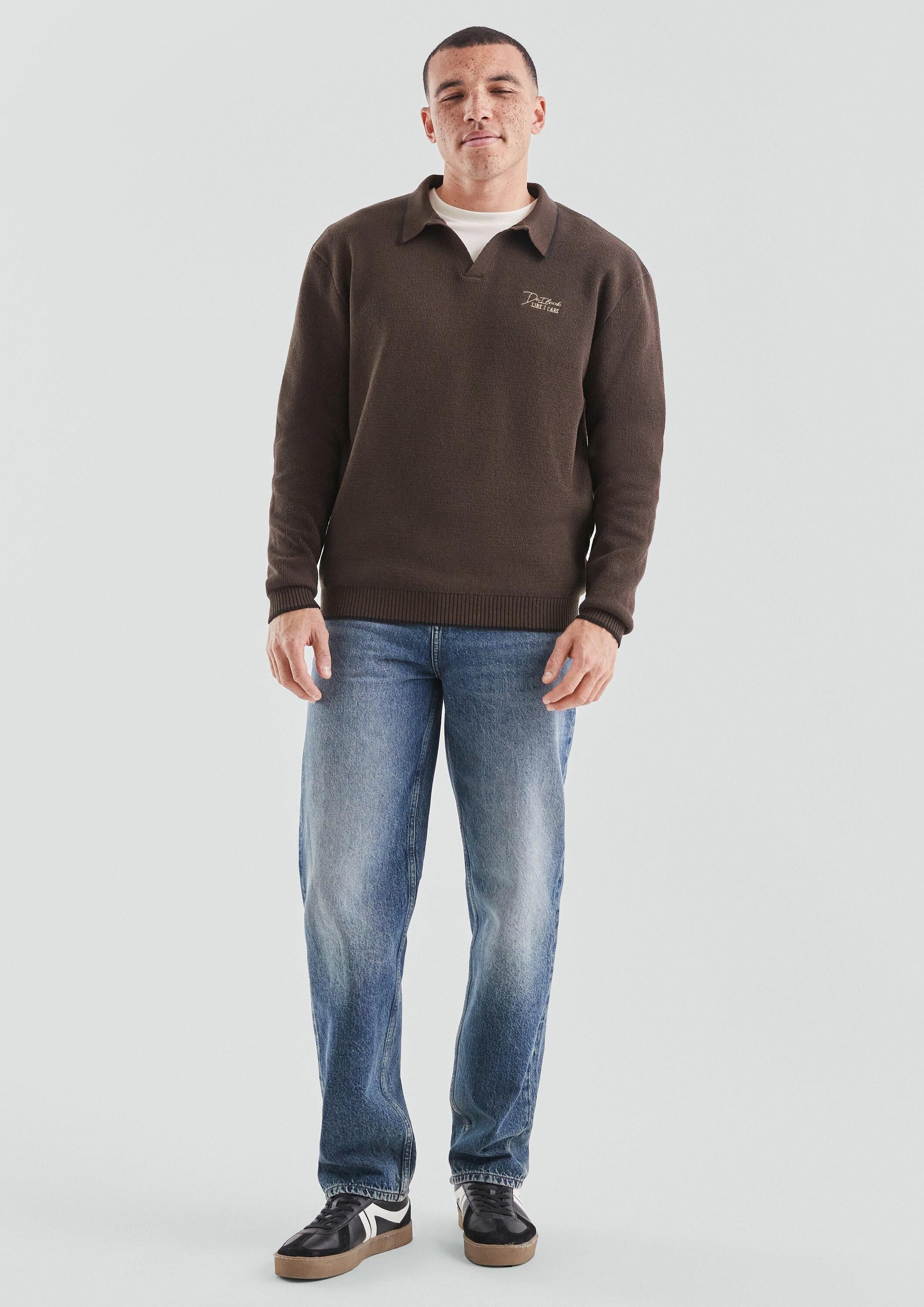 QS Longpullover Strickpullover Strickpullover mit Polokragen
