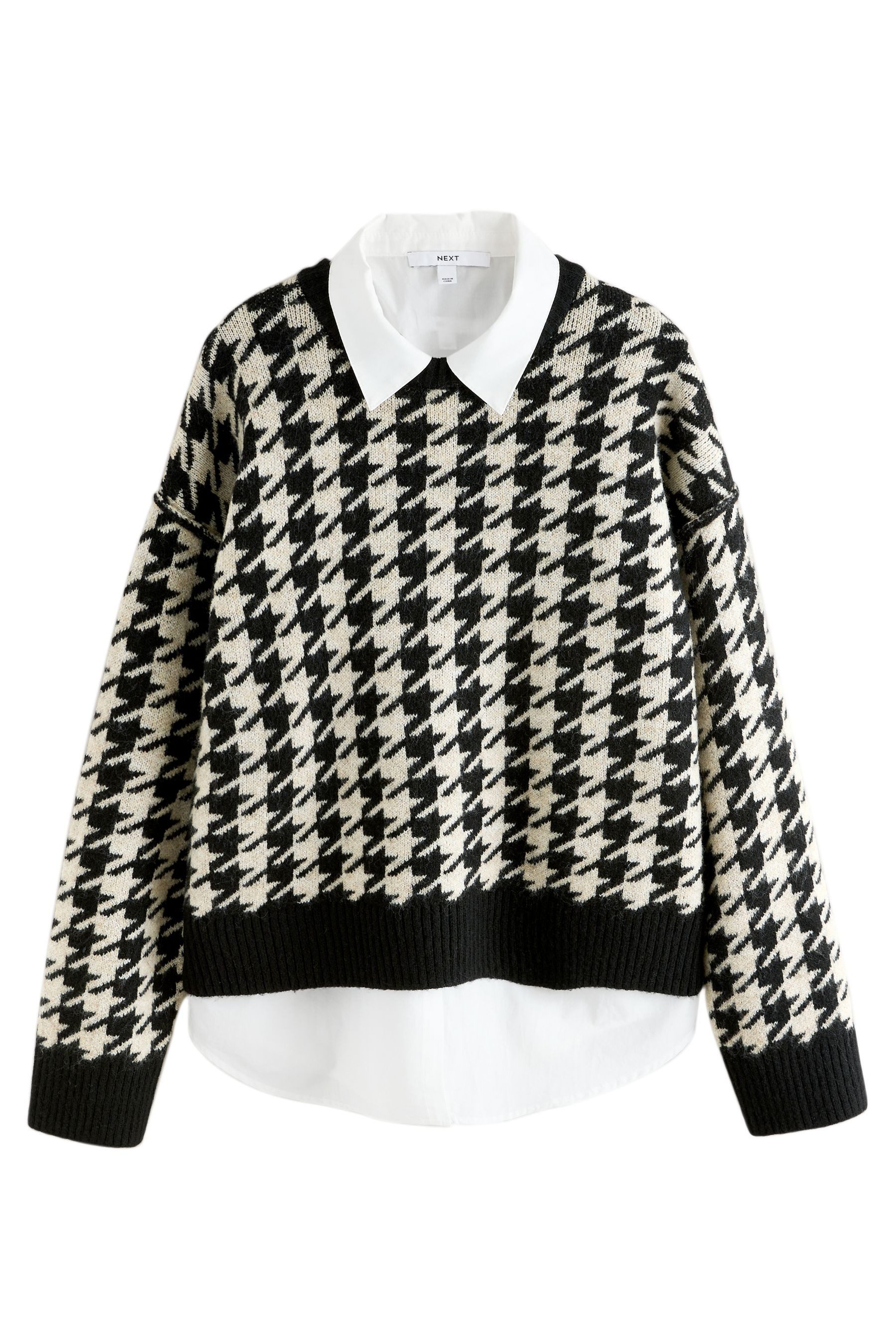 Next Strickpullover Strickpullover mit Hemdlage, Kragen und Wollanteil (2-t günstig online kaufen