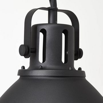 Brilliant Pendelleuchte Jesper, Lampe Jesper Pendelleuchte 47cm Glas schwarz 1x A60, E27, 60W, geeig
