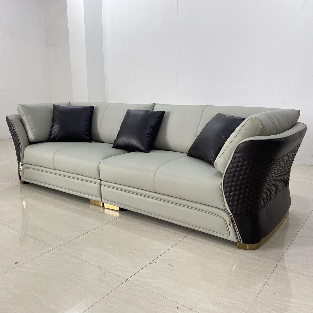 Xlmoebel Big-Sofa Moderne Viersitzer-Sofas Wohnzimmermöbel Couch mit Polstern Design, Hergestellt in Europa