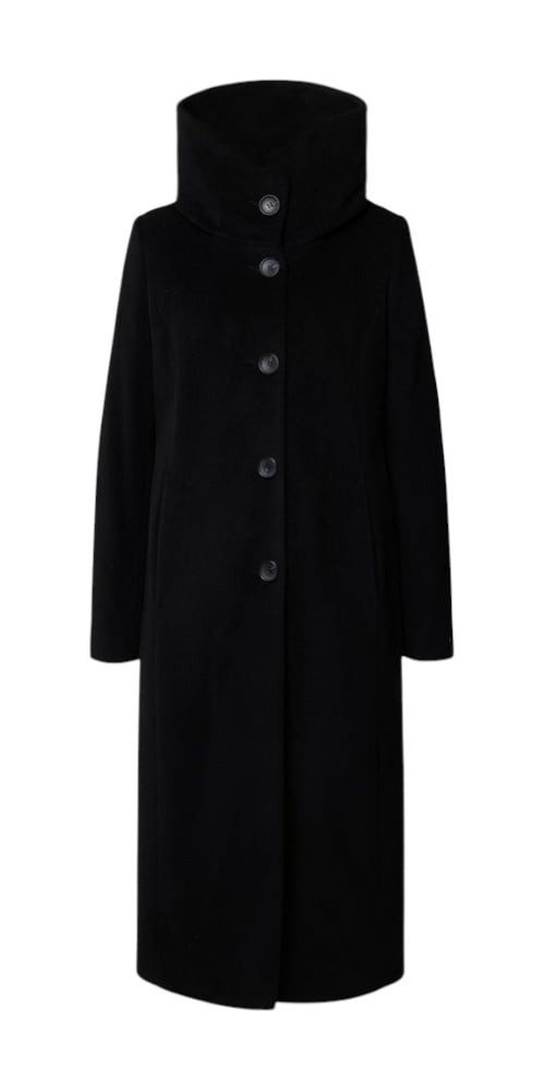 Milo Wintermantel Stacy (Wollmischung, warm, mit Kapuze) schwarz Damen günstig online kaufen