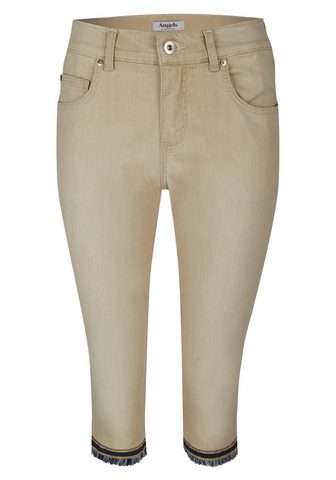 Джинсы Capri-Fringe' с gefranstem Bein...
