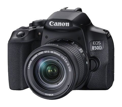 Canon »EOS 850D + EF-S 18-55mm f/4-5.6 IS STM« Spiegelreflexkamera (EF-S 18-55mm f/4-5.6 IS STM, 24,1 MP, Bluetooth, WLAN (WiFi)