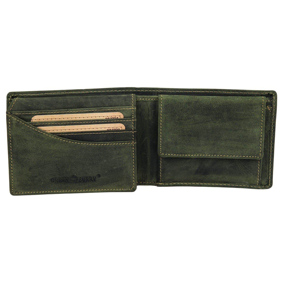 Greenburry Geldbörse Vintage Leder Geldbörse Portemonnaie günstig online kaufen