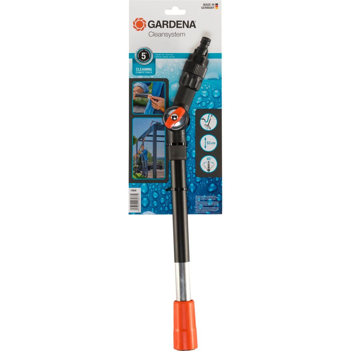 GARDENA Reinigungs-Set Cleansystem Stiel Flex