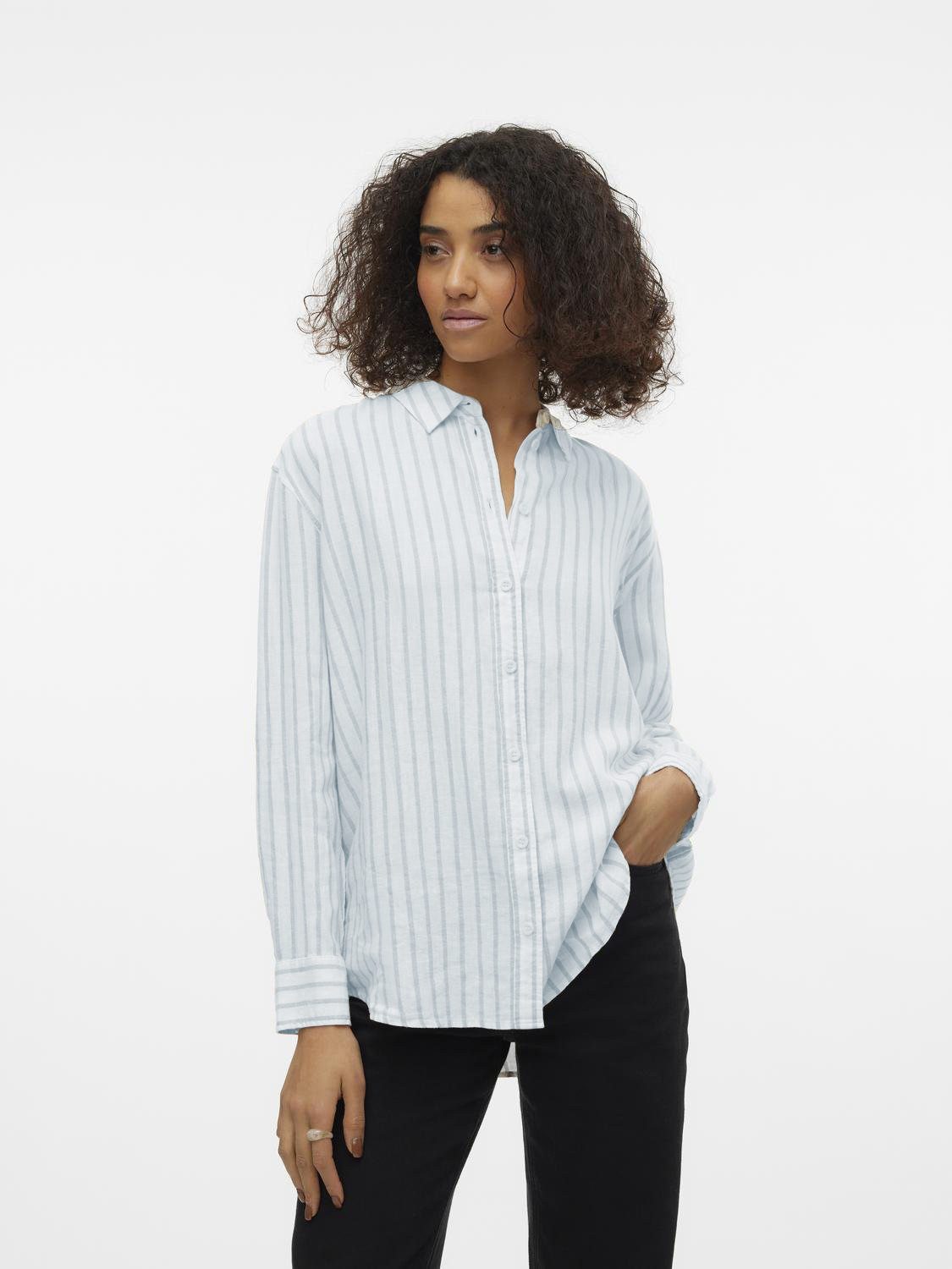 Vero Moda Blusenshirt Basic Rundhals VMLINN günstig online kaufen