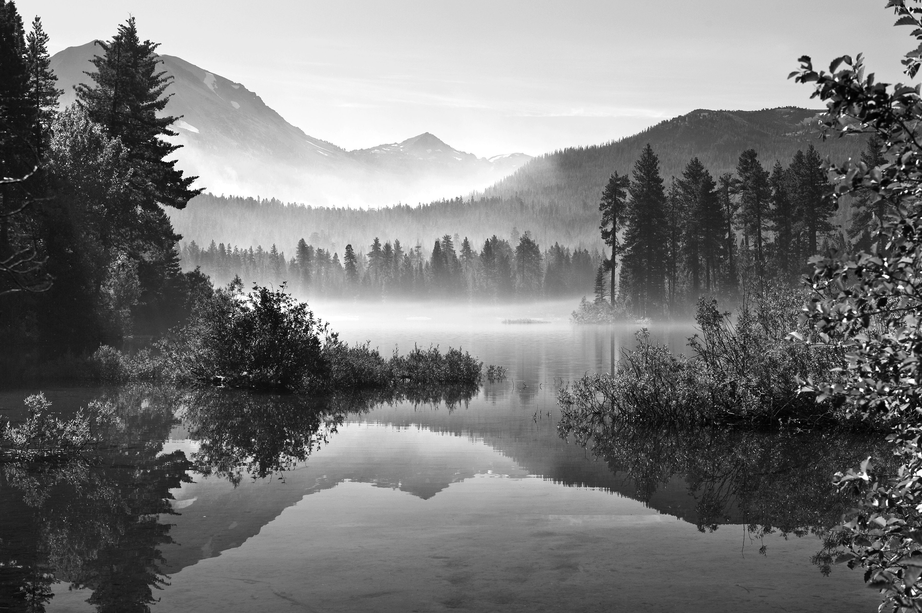 Fototapete Landschaft Schwarz & Weiß