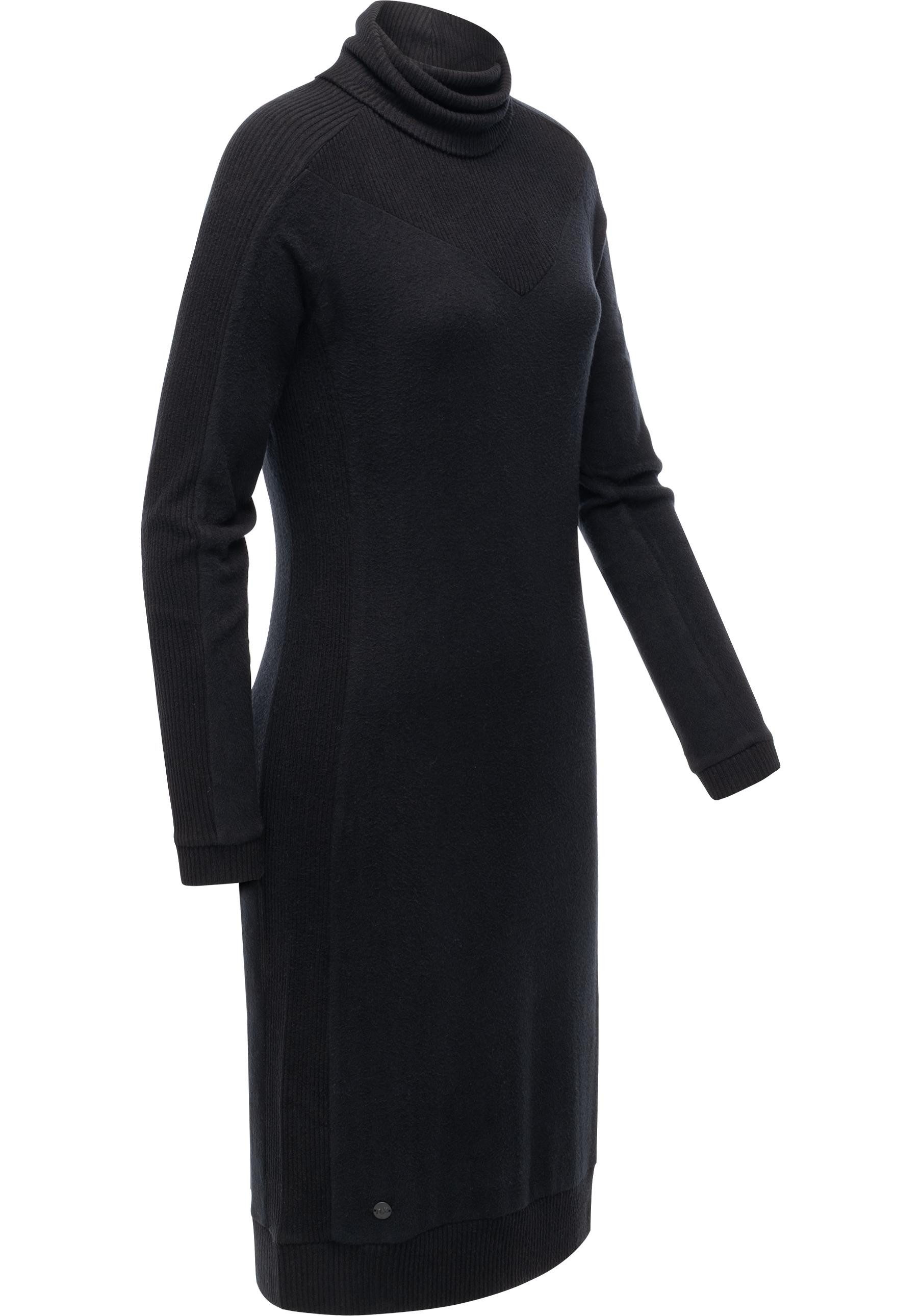 Ragwear Jerseykleid Peona Modisches Damen Pulloverkleid mit Rollkragen