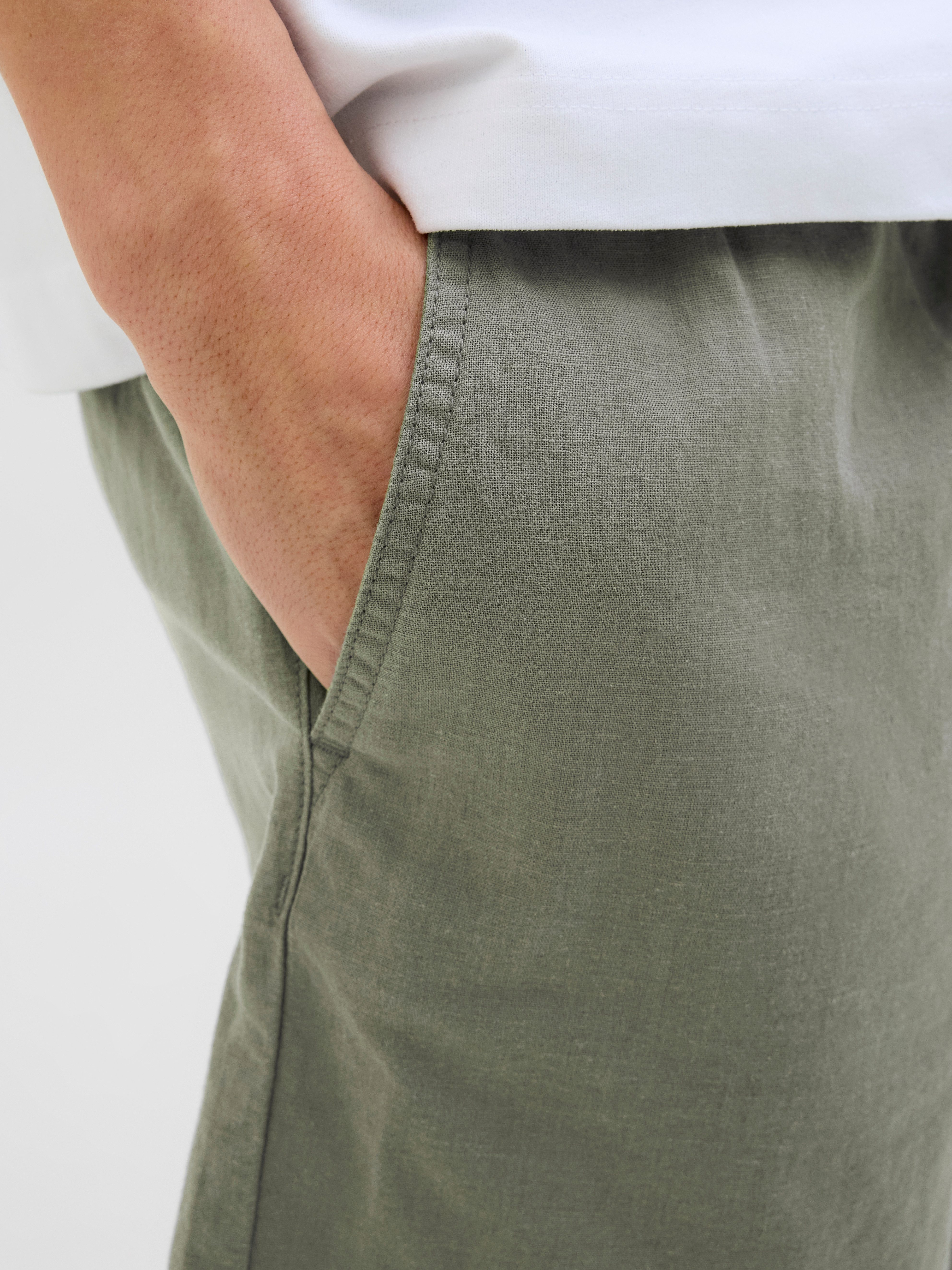 Jack & Jones Herren Short JPSTJAIDEN SUMMER LINEN BLEND SHORT- Relaxed Fit günstig online kaufen
