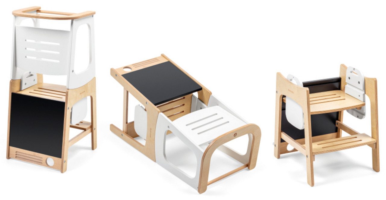 Maxi-Cosi Kinderstuhl Maxi-Cosi Toucan 3-in-1-Lernturm Montessori holz, Montessori Lernturm