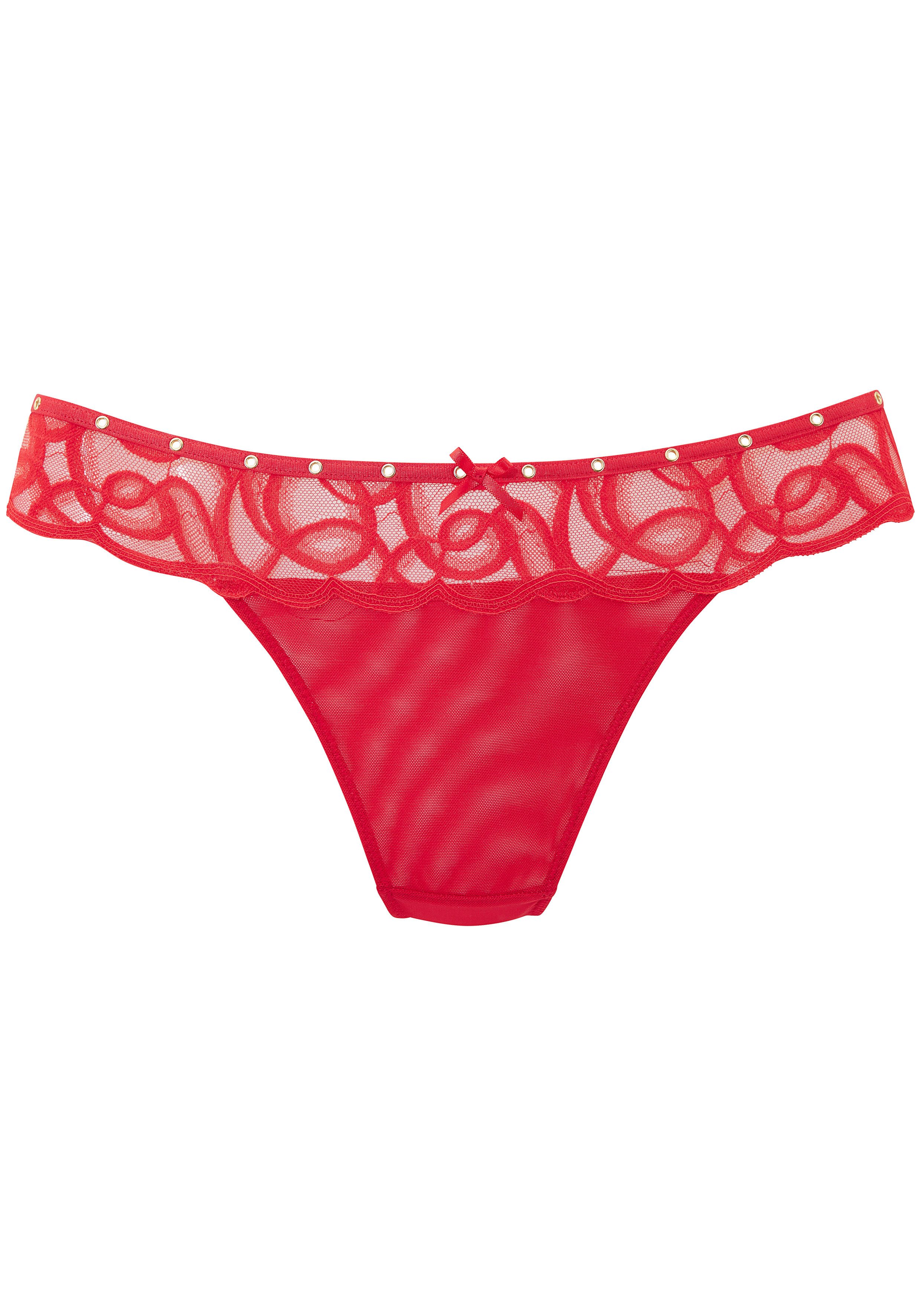 petite fleur gold String Luna im aufregendem Nieten-Look, sexy Dessous, Reizwäsche – Bild 2 von 4