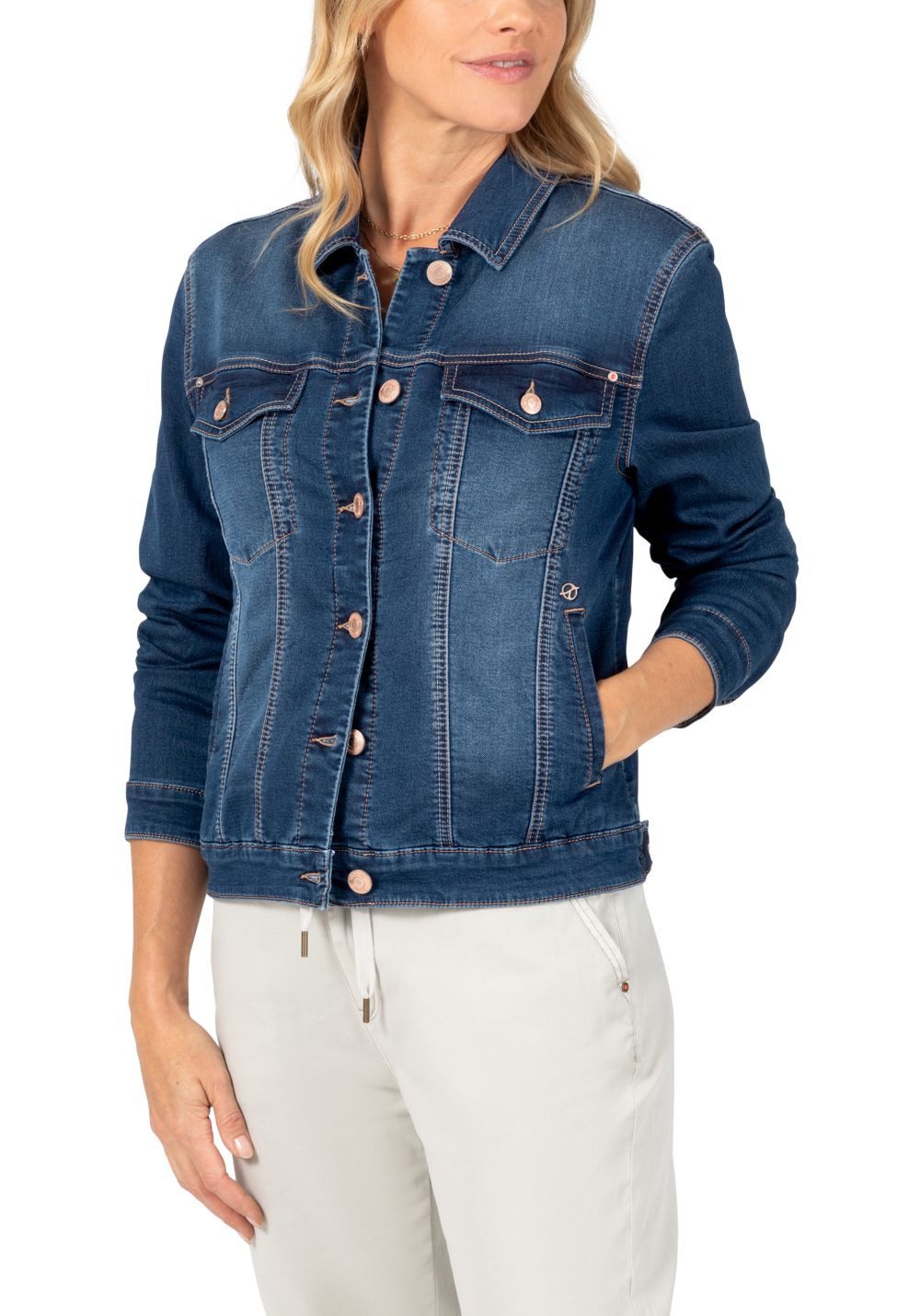 TIMEZONE Outdoorjacke Denim Jacket mit Stretch
