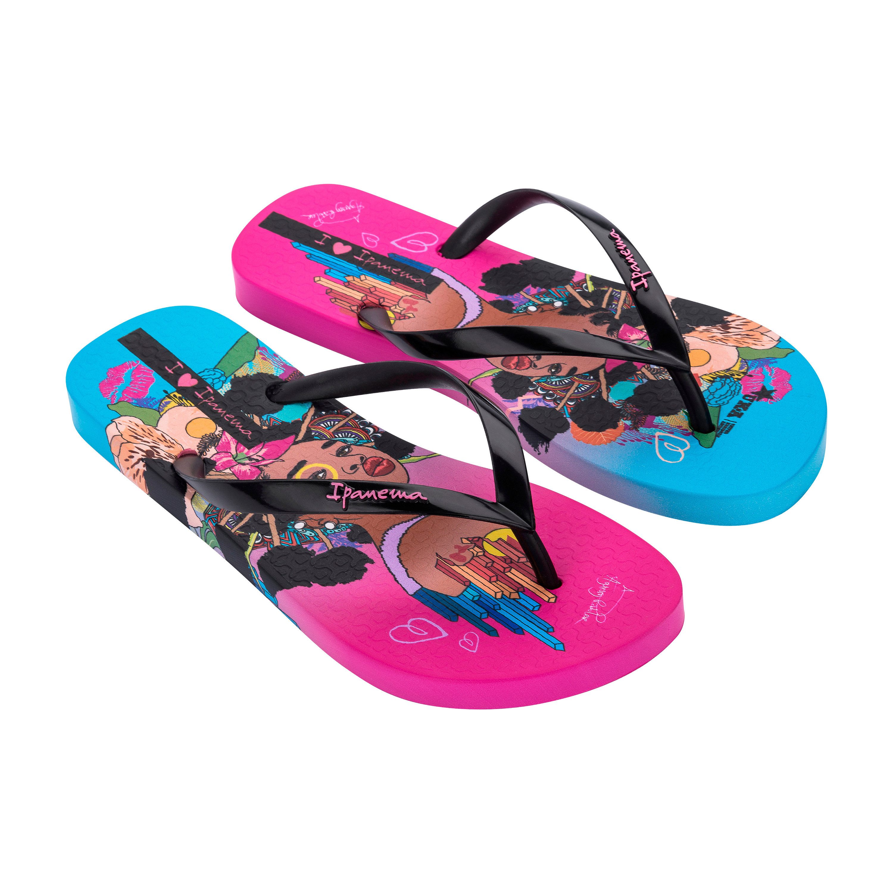 Ipanema IPANEMA GRAFFITI V FEM - Zehentrenner / Flip Flop Zehentrenner bunte Flip Flops - wasserfest - auffällige Design