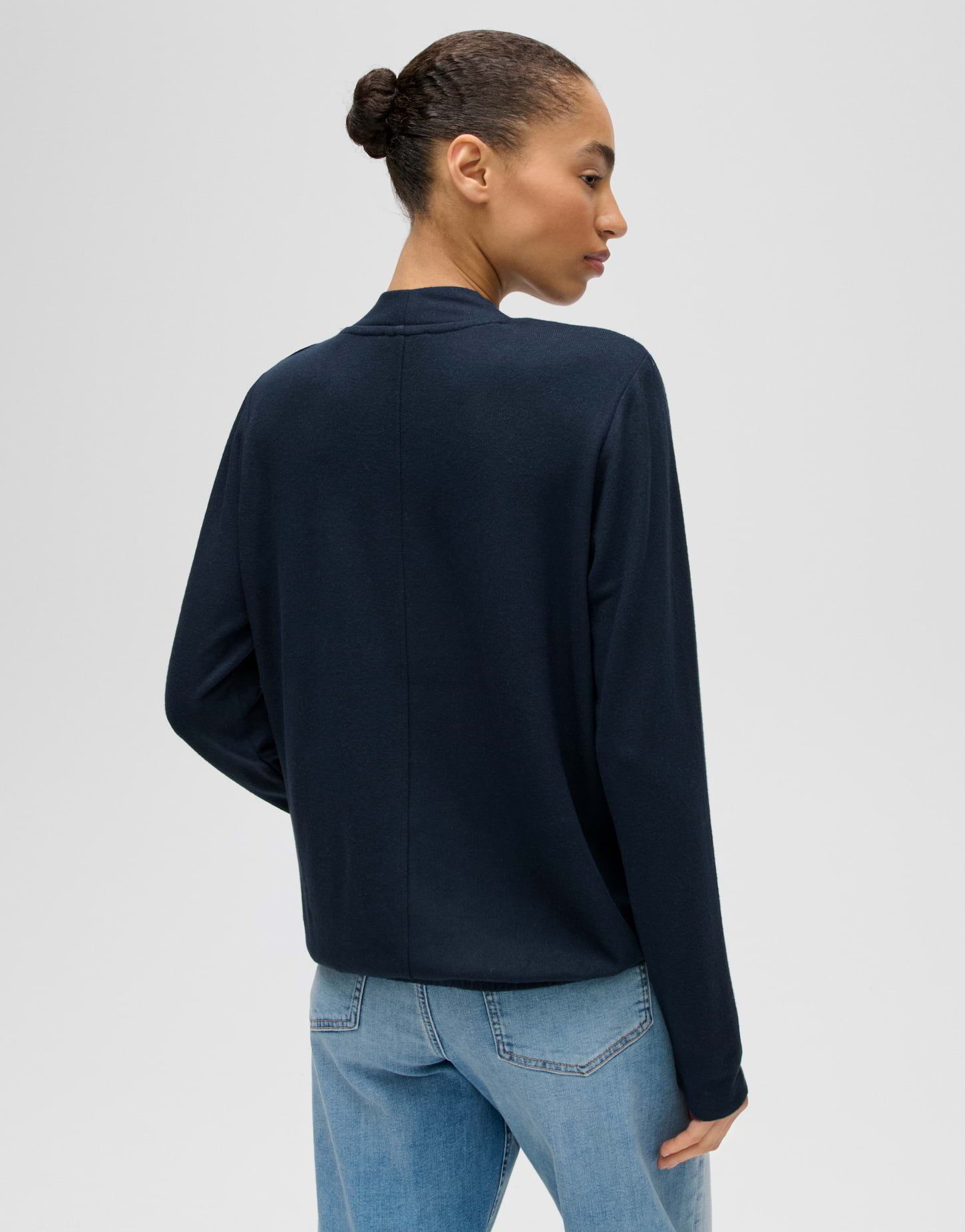 OPUS Langarmshirt Longsleeve aus ECOVERO™ Viskosemix Regular Fit – Bild 3 von 5