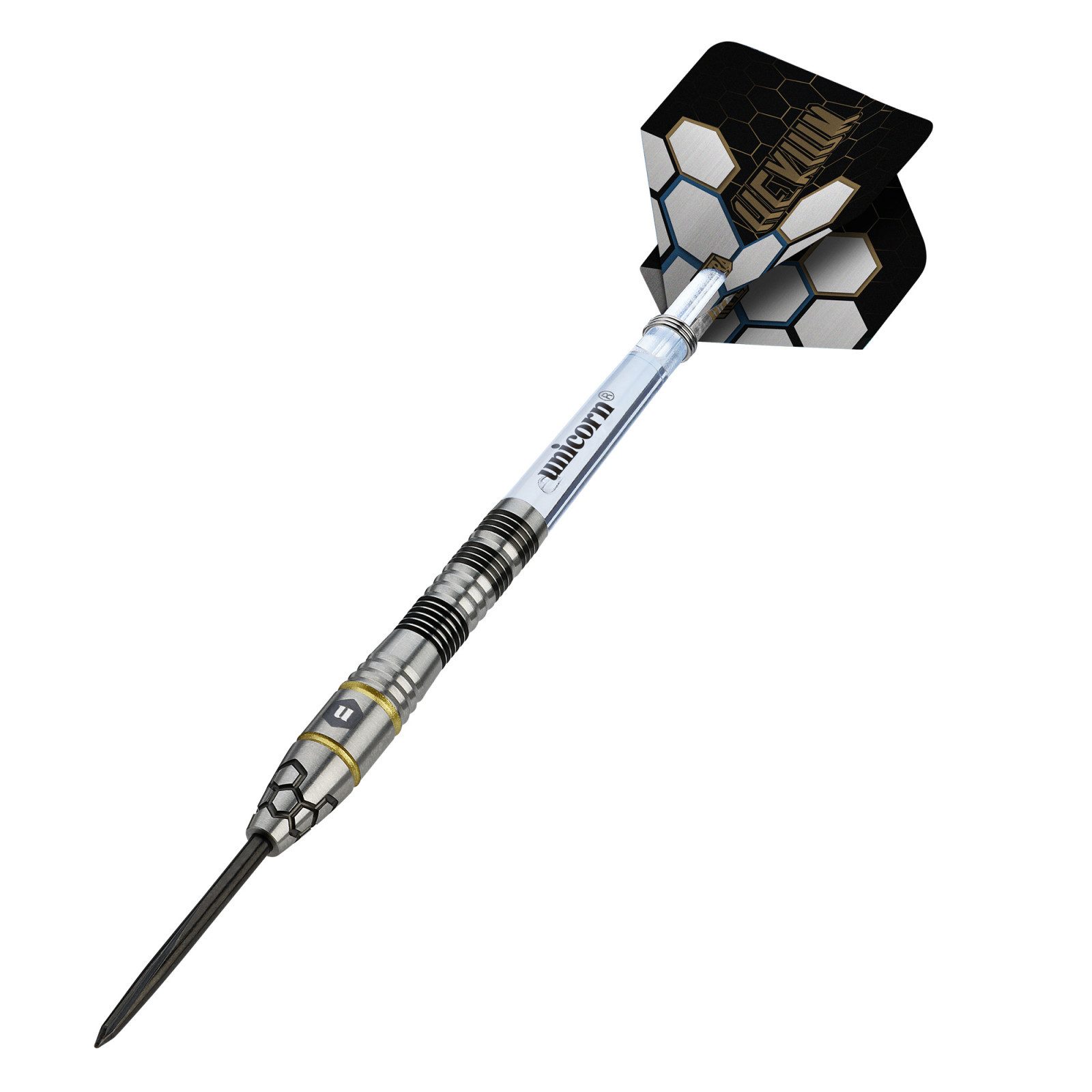 unicorn Dartpfeil Steeldart Unicorn Hexium Style 1,90% Tungsten, 24g, Gold