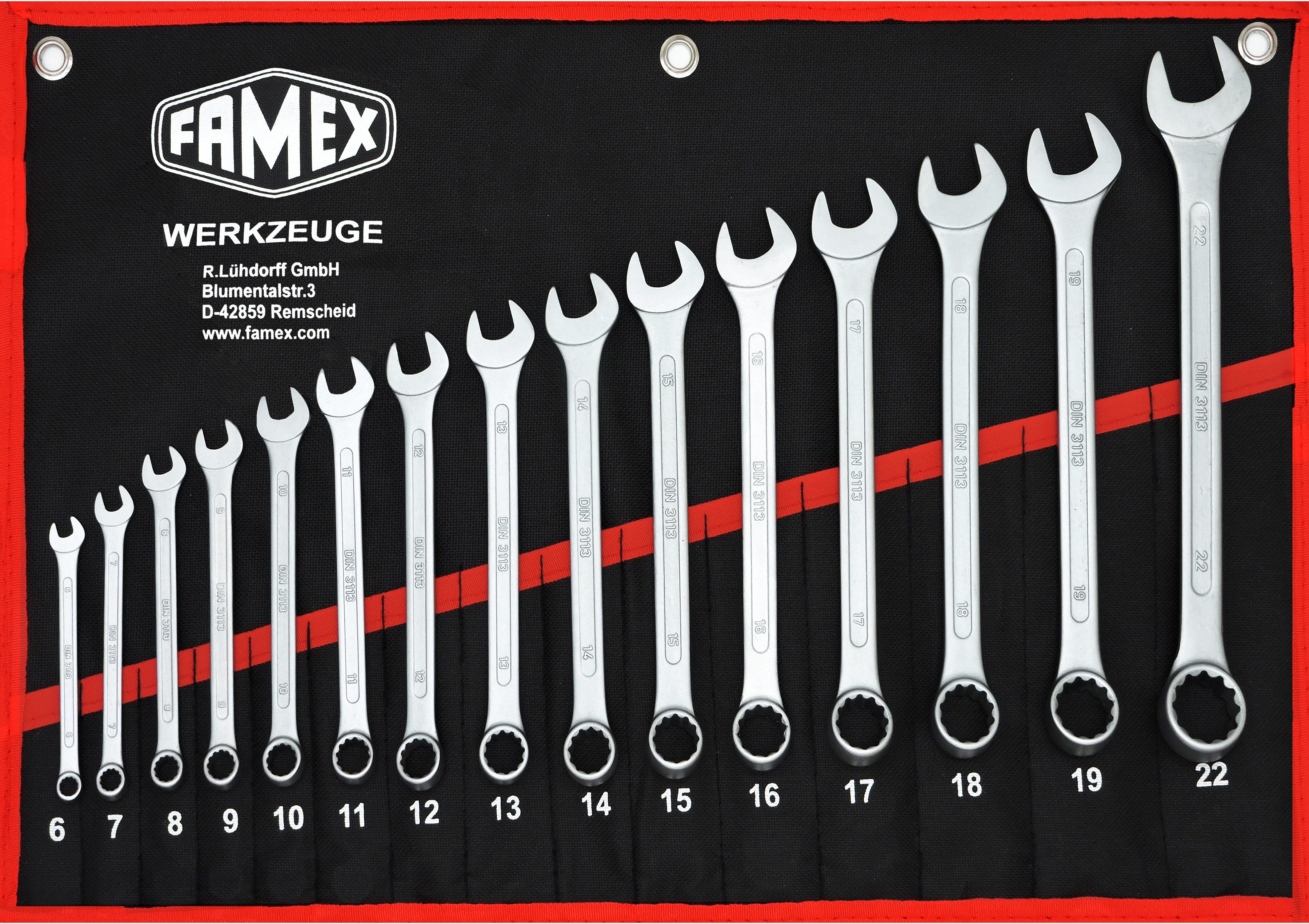 FAMEX Gabel- und Ringschlüssel 10349-15 (Set, günstig online kaufen